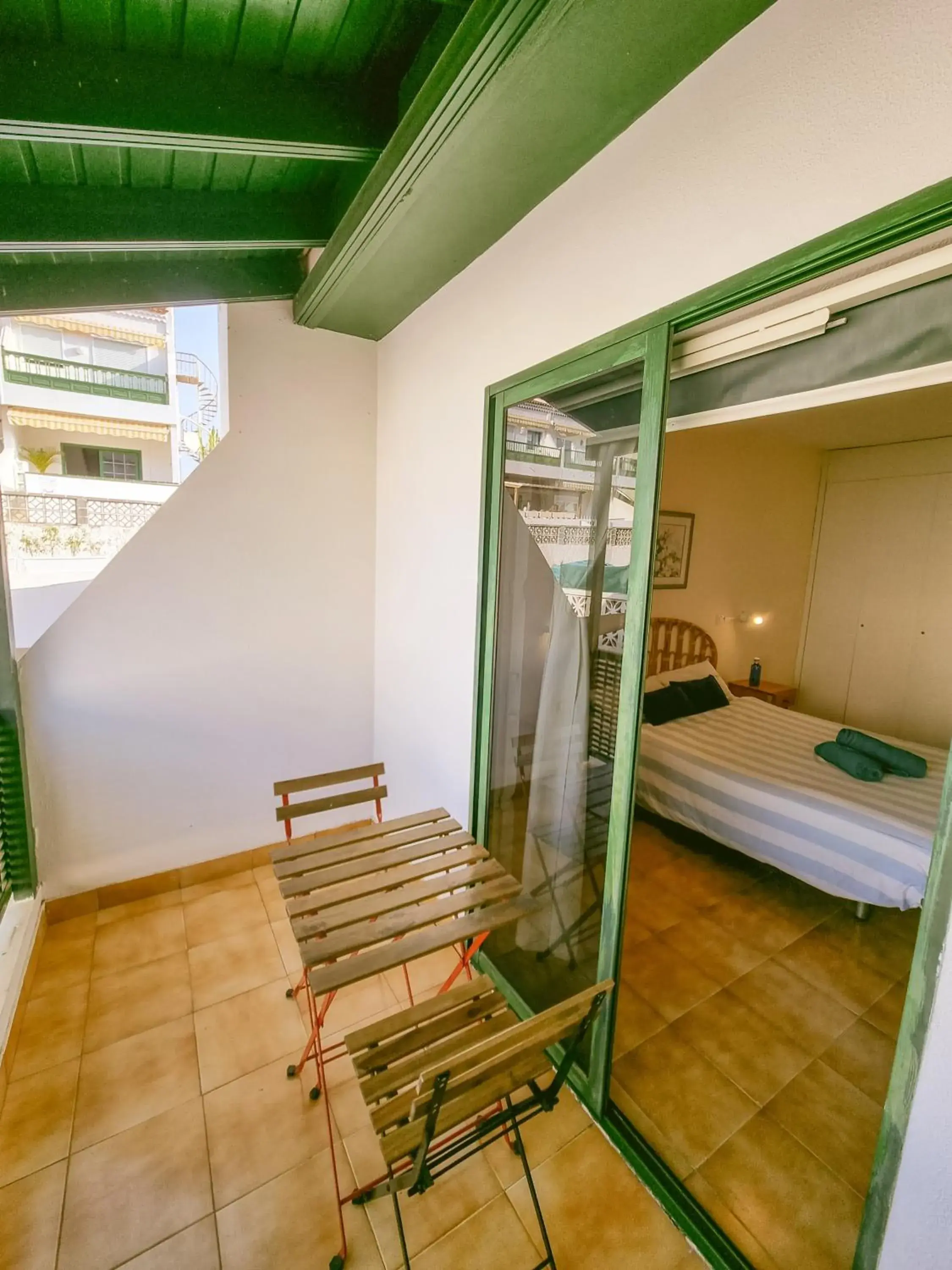 Balcony/Terrace, Bunk Bed in Arena Nest Hostel