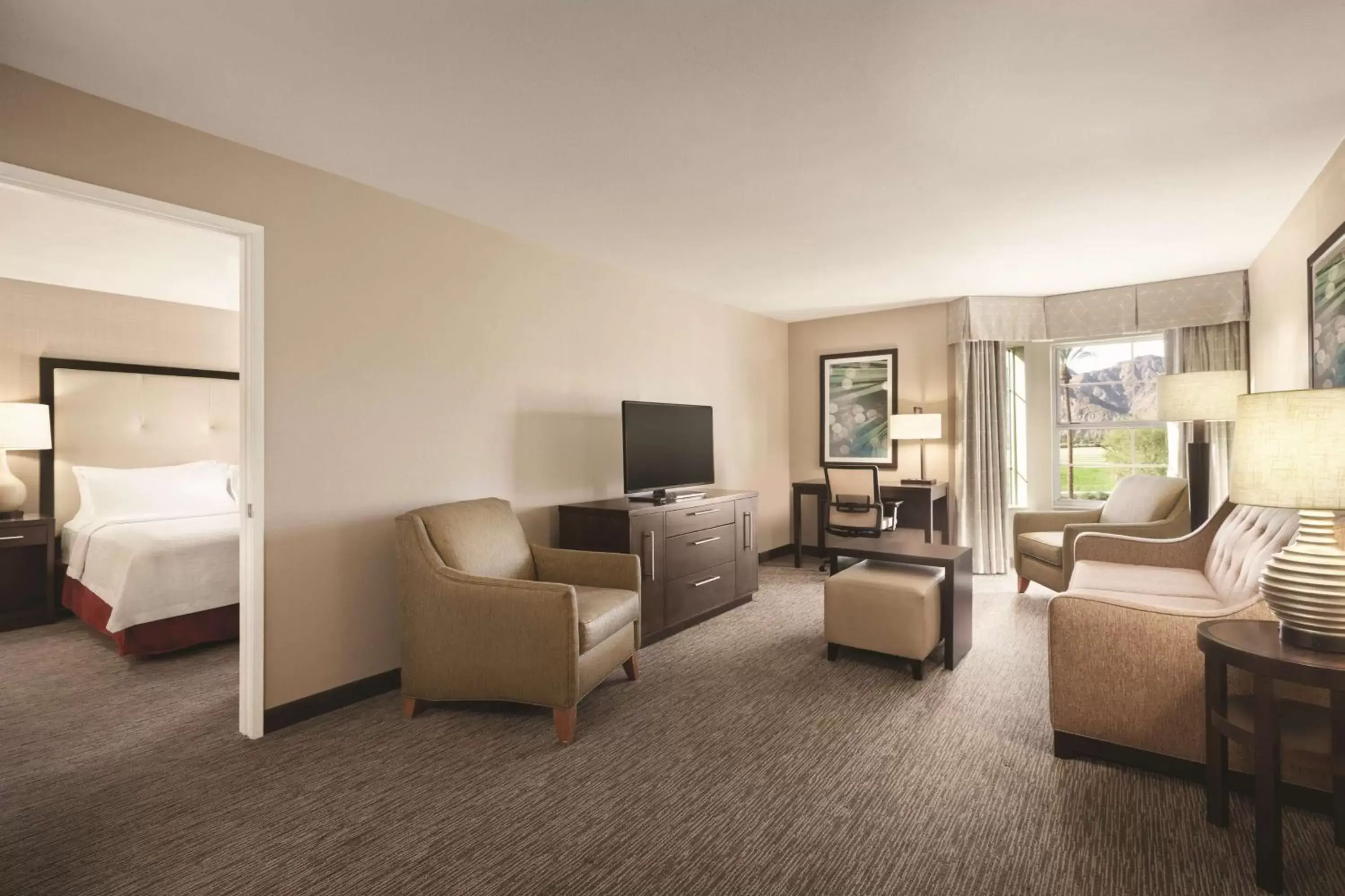 Bedroom, Seating Area in Homewood Suites by Hilton La Quinta