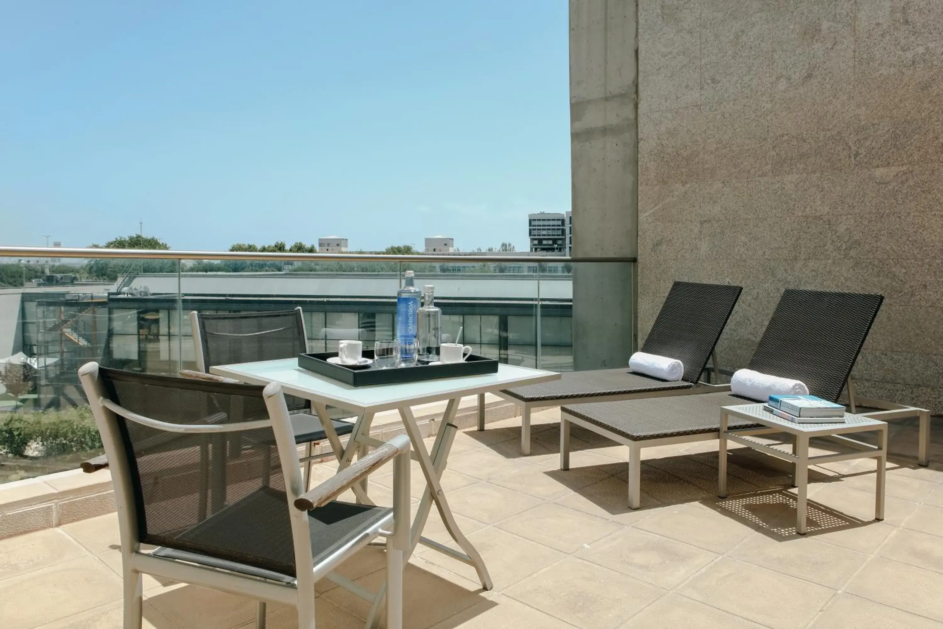 Balcony/Terrace in Hesperia Fira Suites