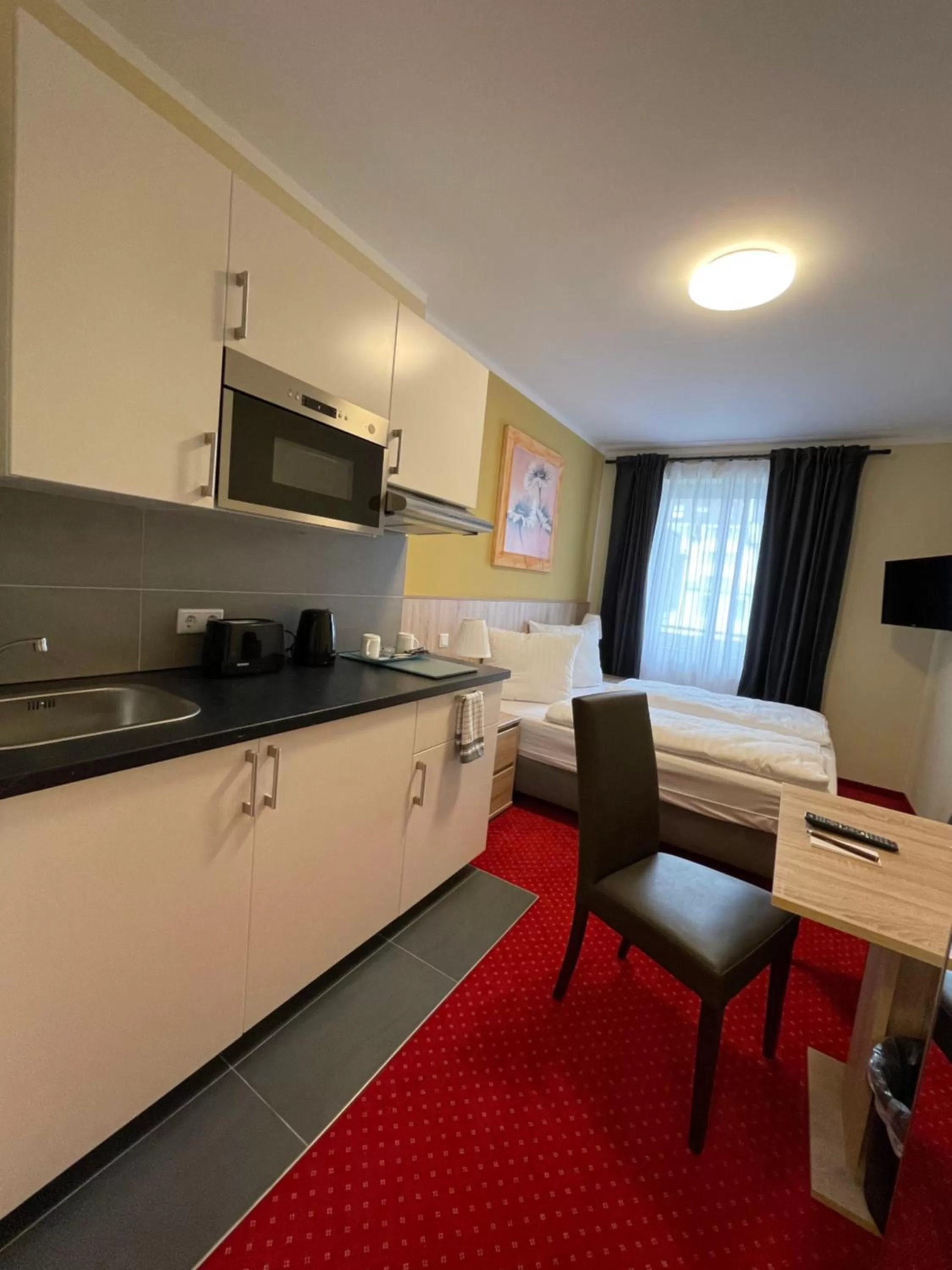 Kitchen or kitchenette in Palm Premium Hotel & Apartments