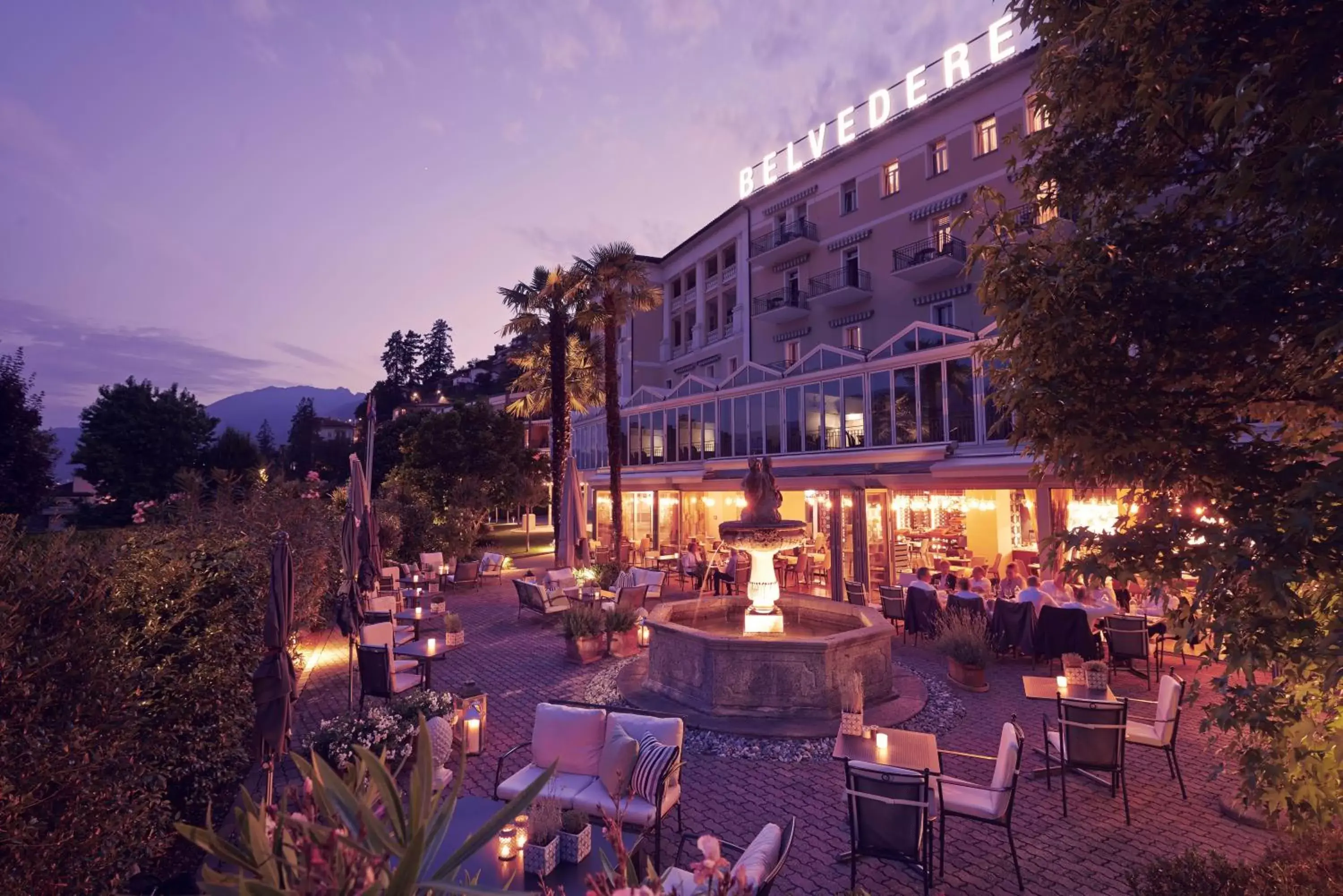 Facade/entrance, Restaurant/Places to Eat in Hotel Belvedere Locarno