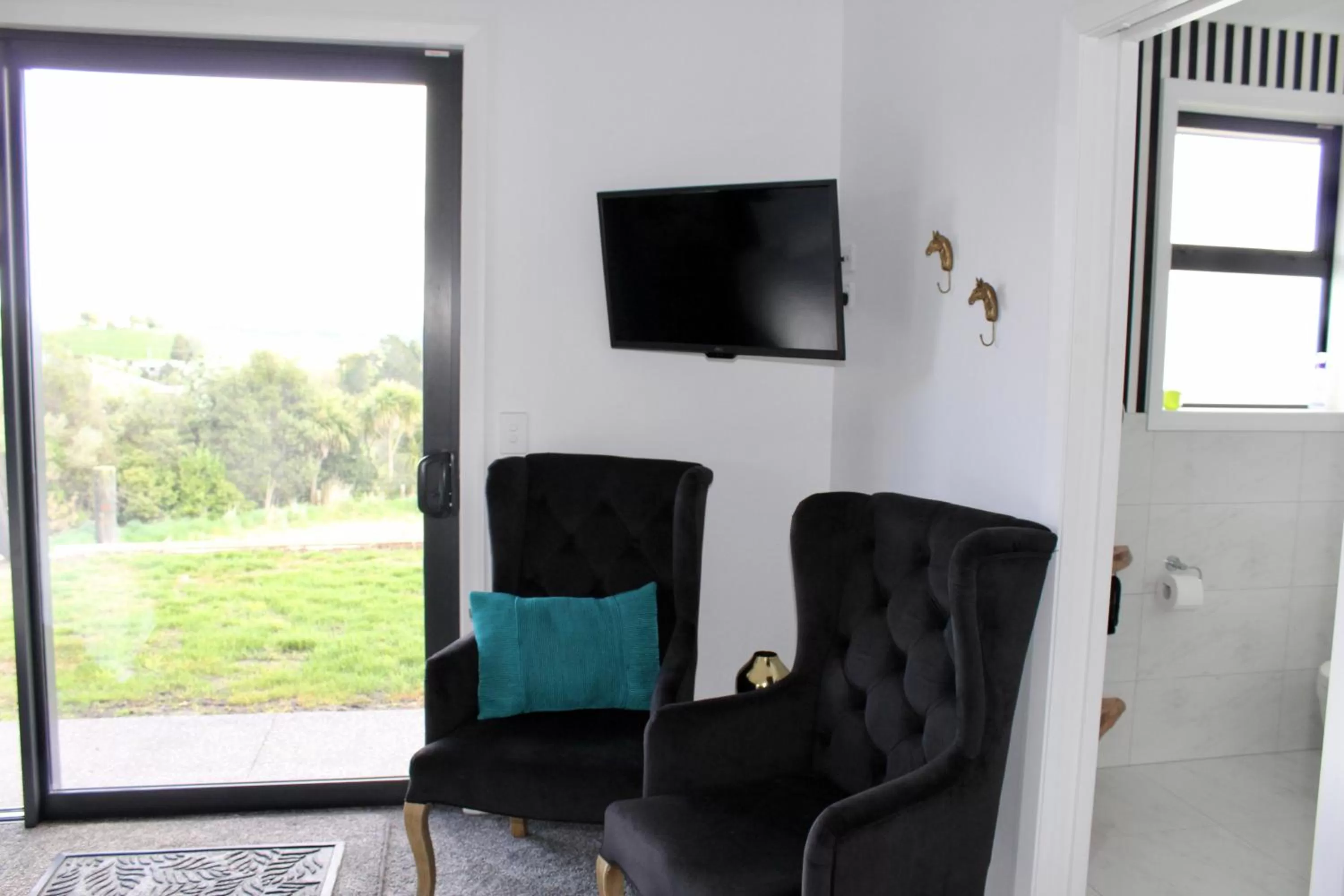 TV and multimedia, Seating Area in Arohanui Rural Retreat B&B