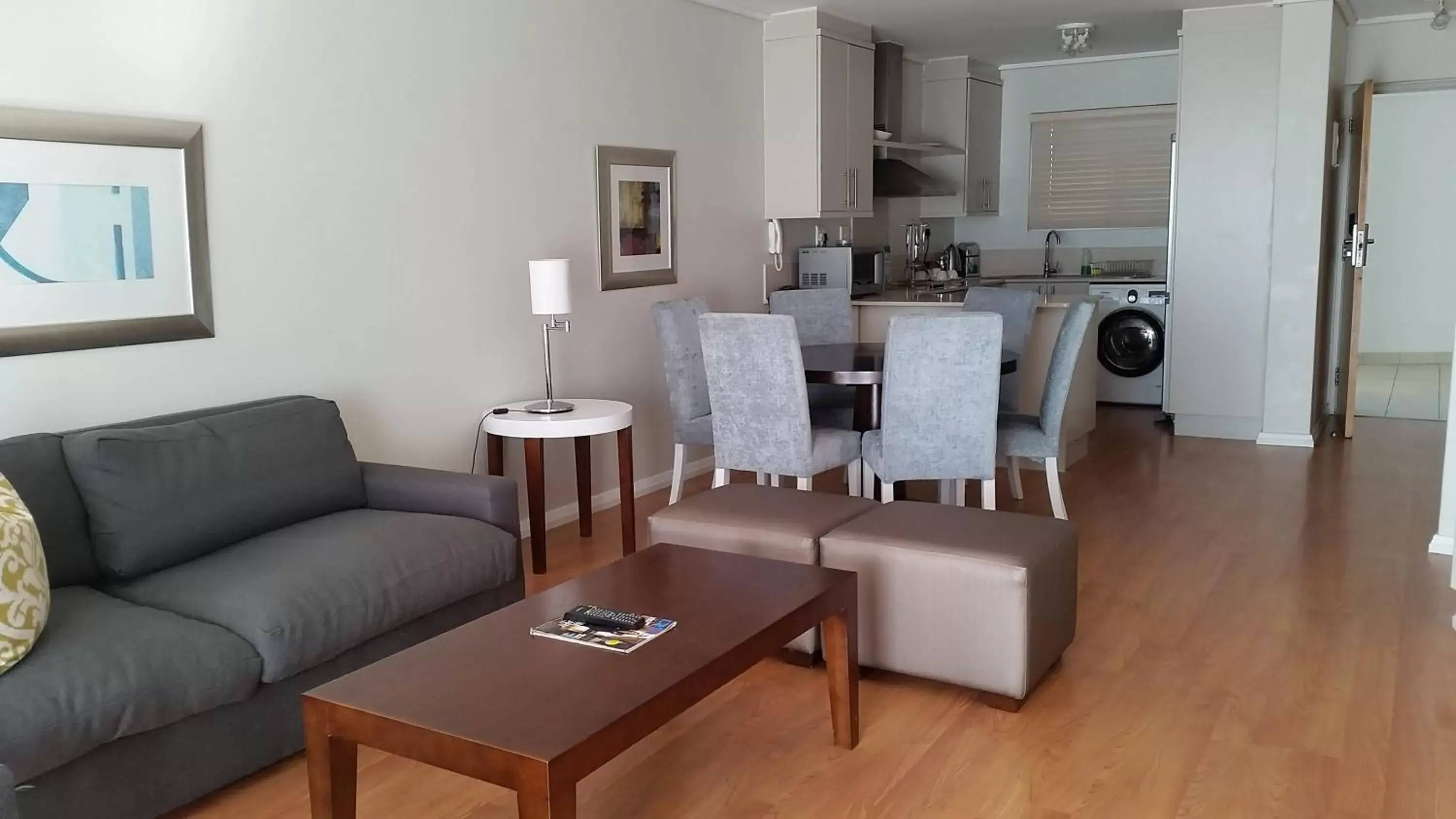 Kitchen or kitchenette, Seating Area in Lagoon Beach Hotel & Spa