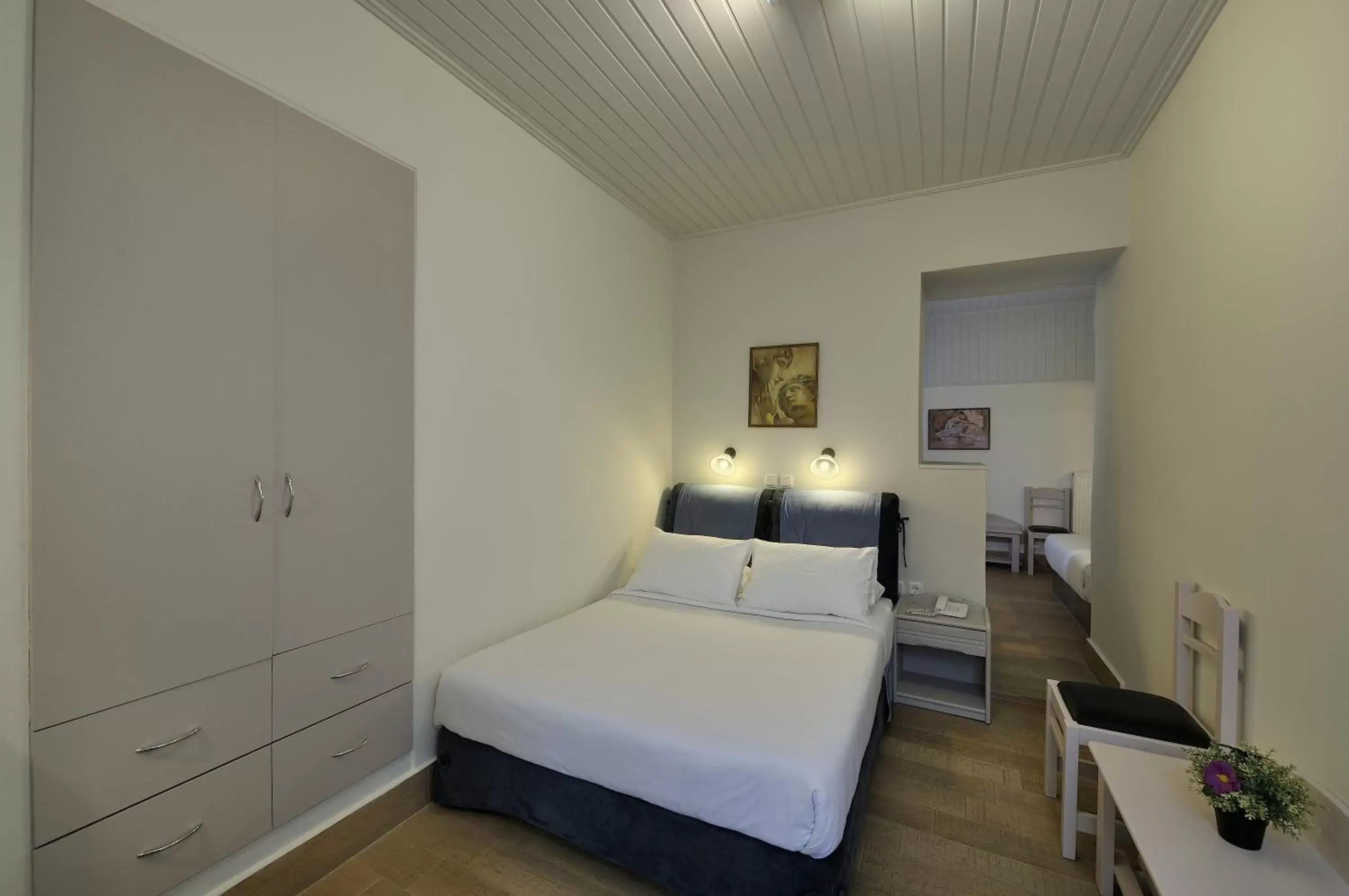 Bedroom, Bed in Dryades & Orion Hotel