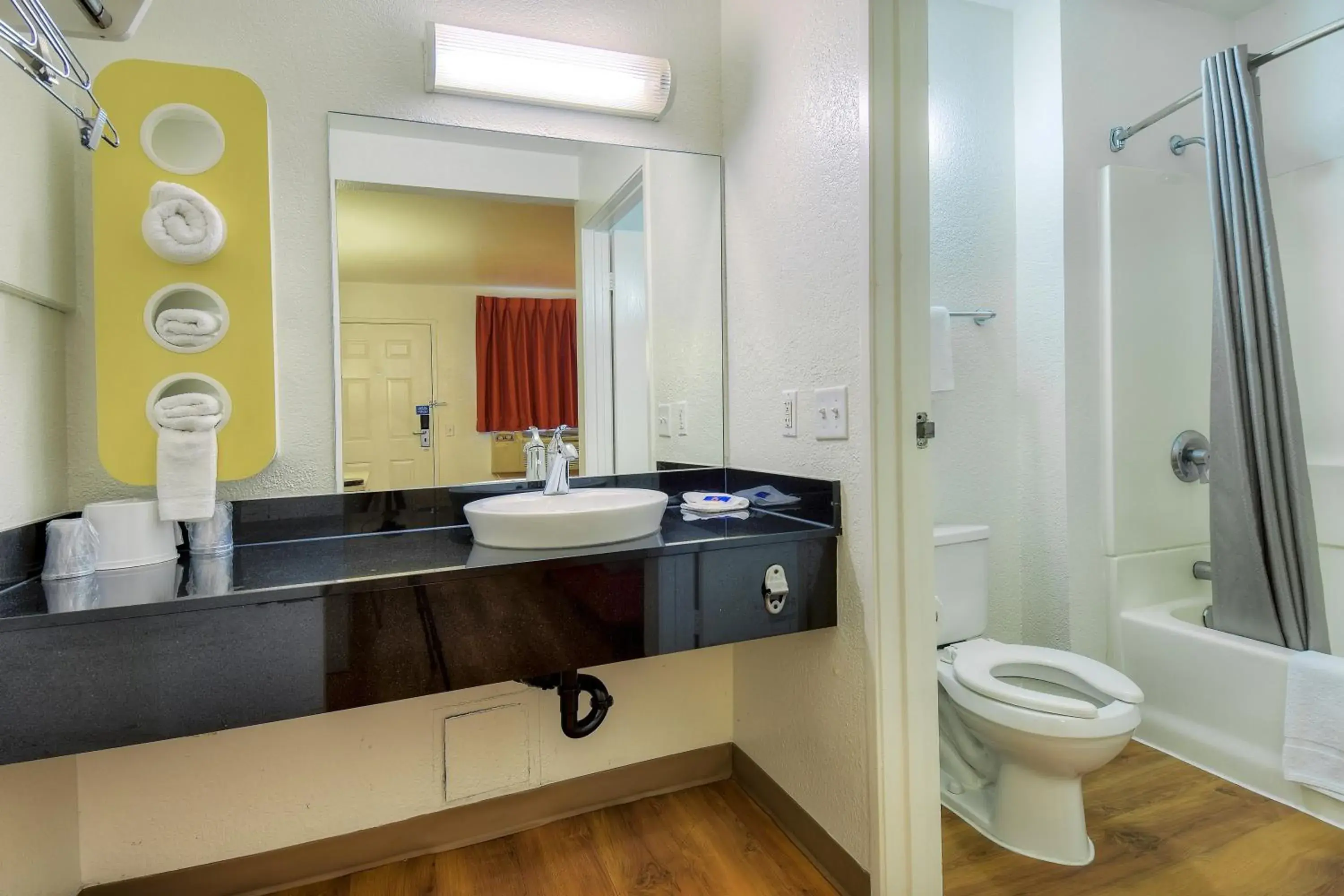 Bathroom in Motel 6-Chino, CA - Los Angeles Area