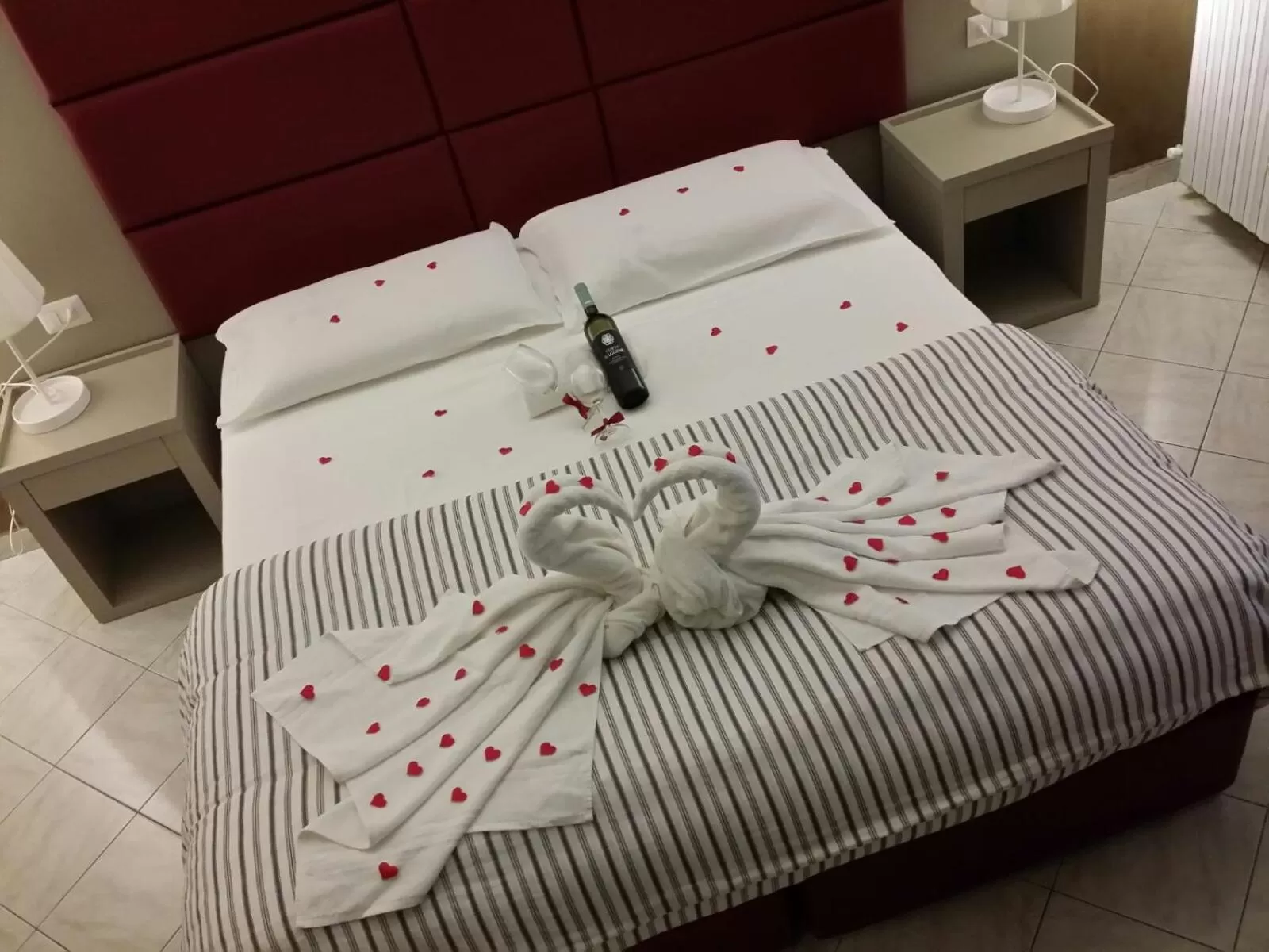 Decorative detail, Bed in Sant'Oronzo Rooms