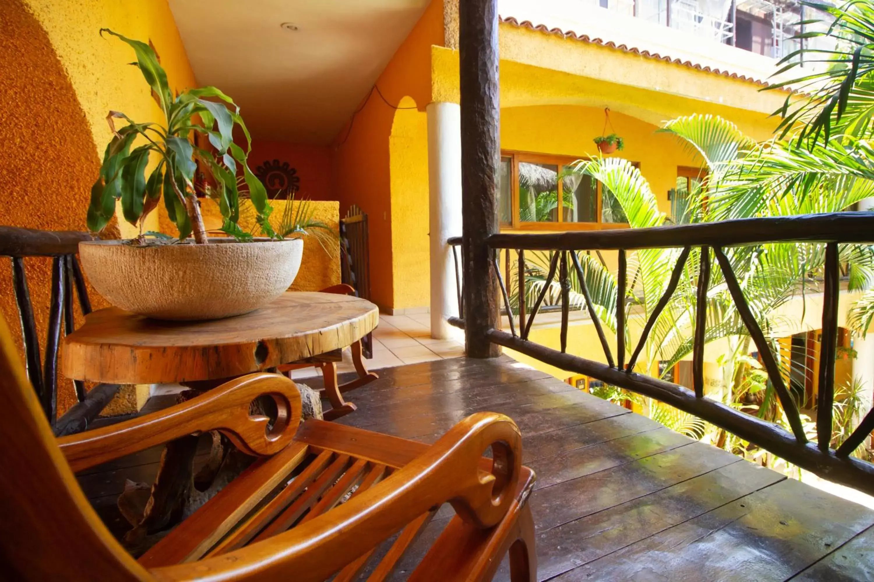 Balcony/Terrace in Hotel Bosque Caribe, 5th Av. zone