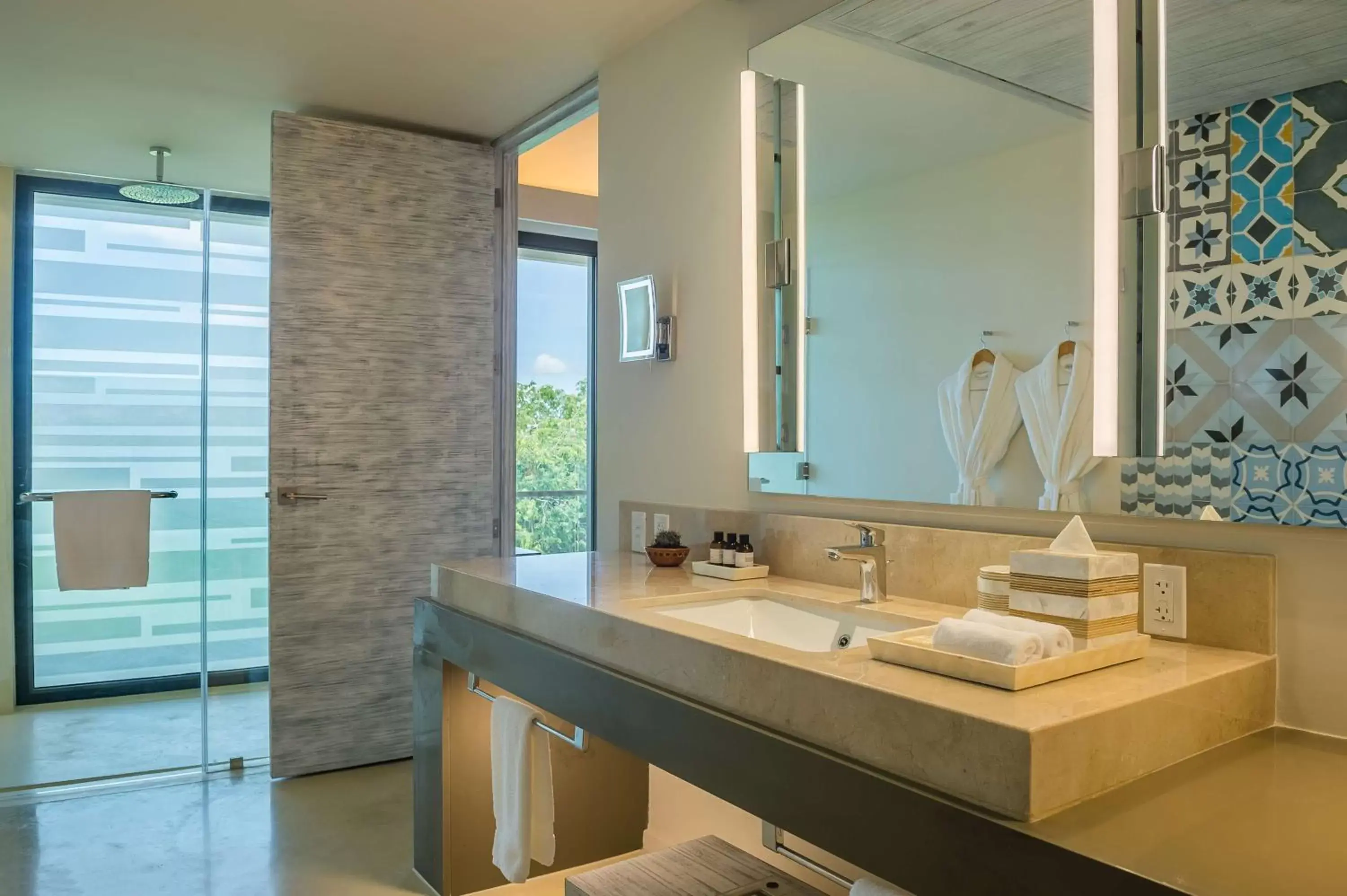 Bedroom, Bathroom in Andaz Mayakoba - a concept by Hyatt