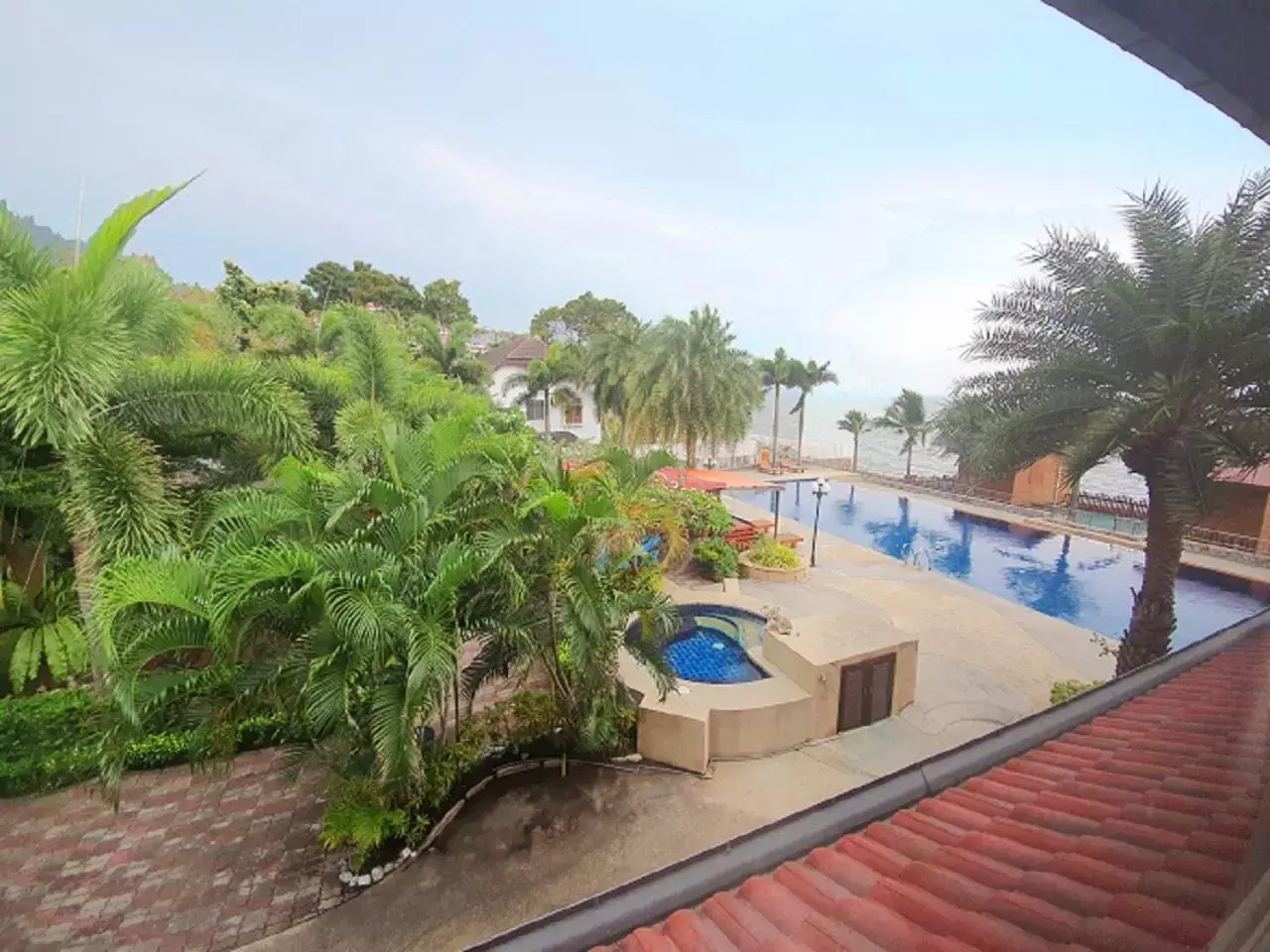 Balcony/Terrace, Pool View in Serene Sands Health Resort