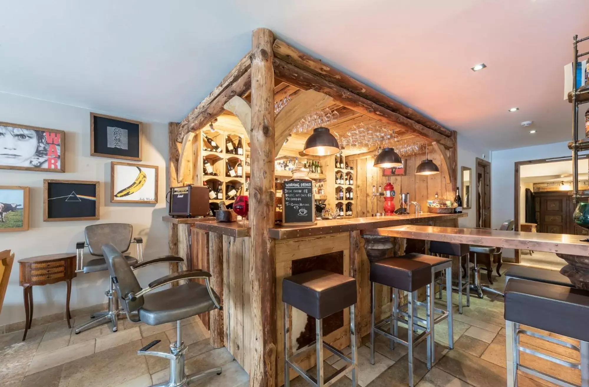 Lounge or bar in Chamois d'Or Hotel Lounge or bar in Chamois d'Or Hotel