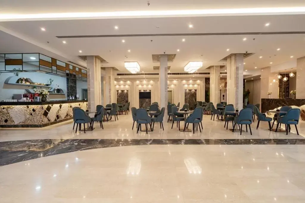 Lobby or reception, Restaurant/Places to Eat in Sphinx Aqua Park Beach Resort