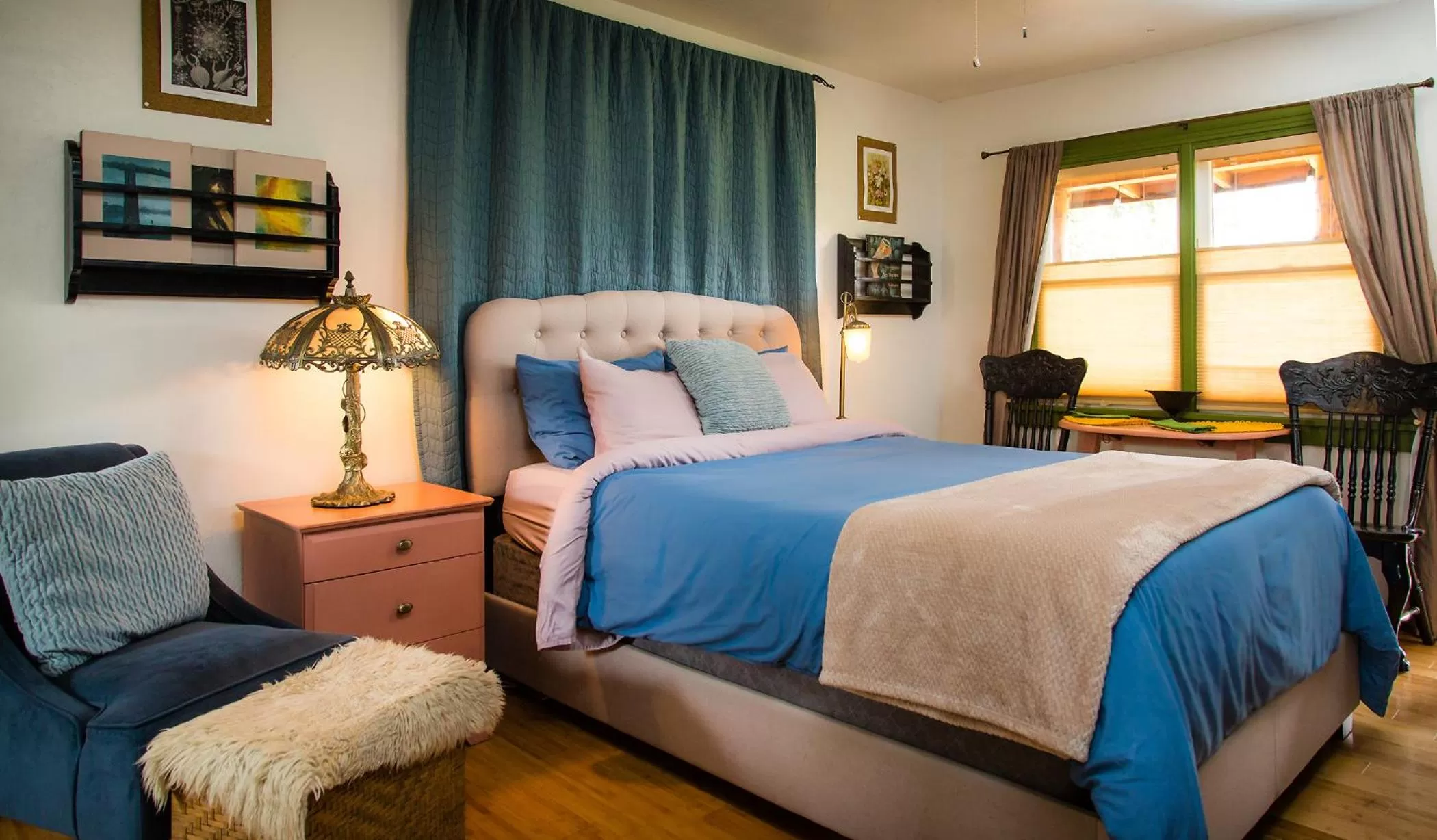 Bed in The Front Porch Hidden Oasis