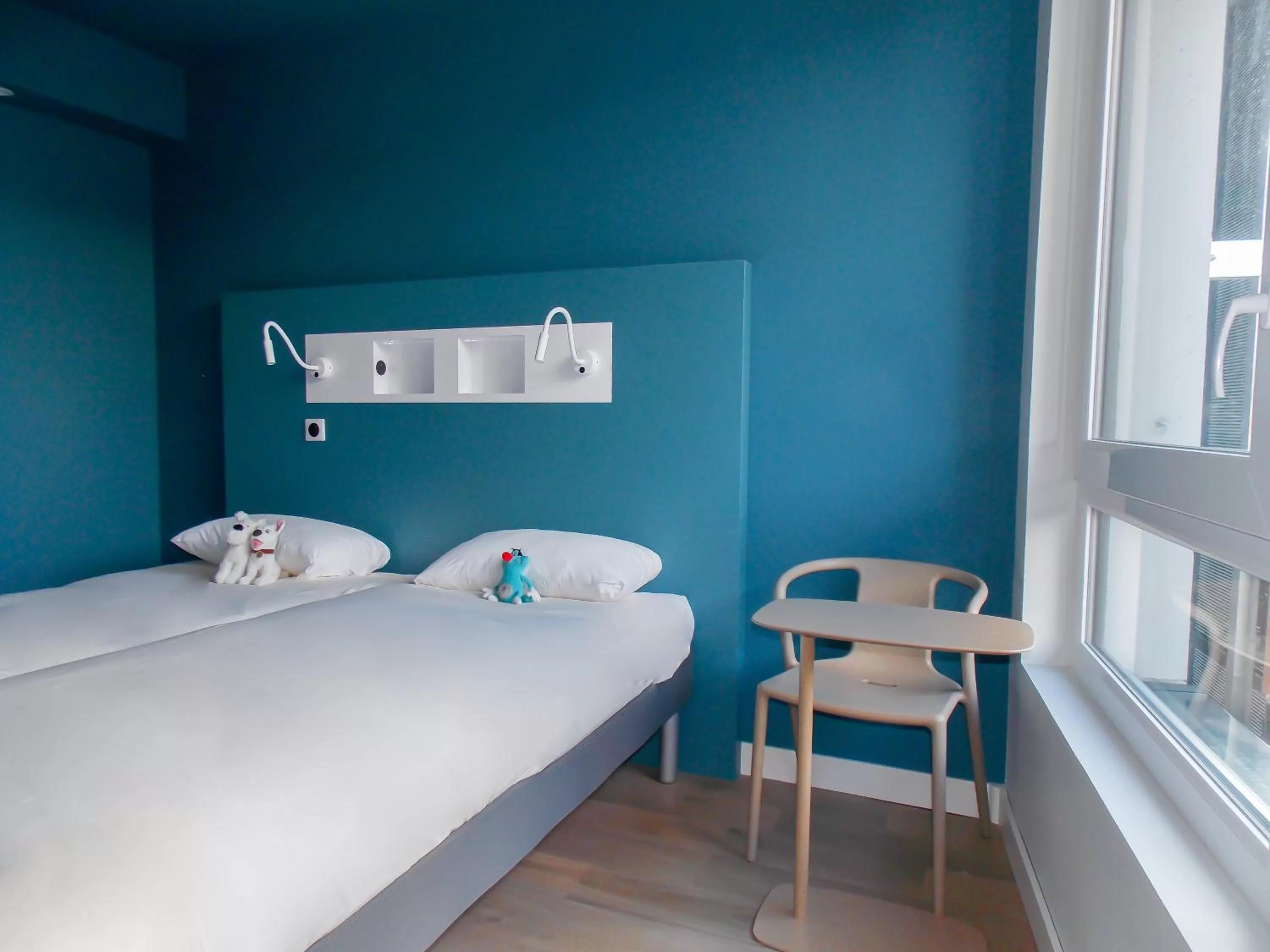 Bedroom, Bed in ibis budget Rouen Centre Rive Gauche