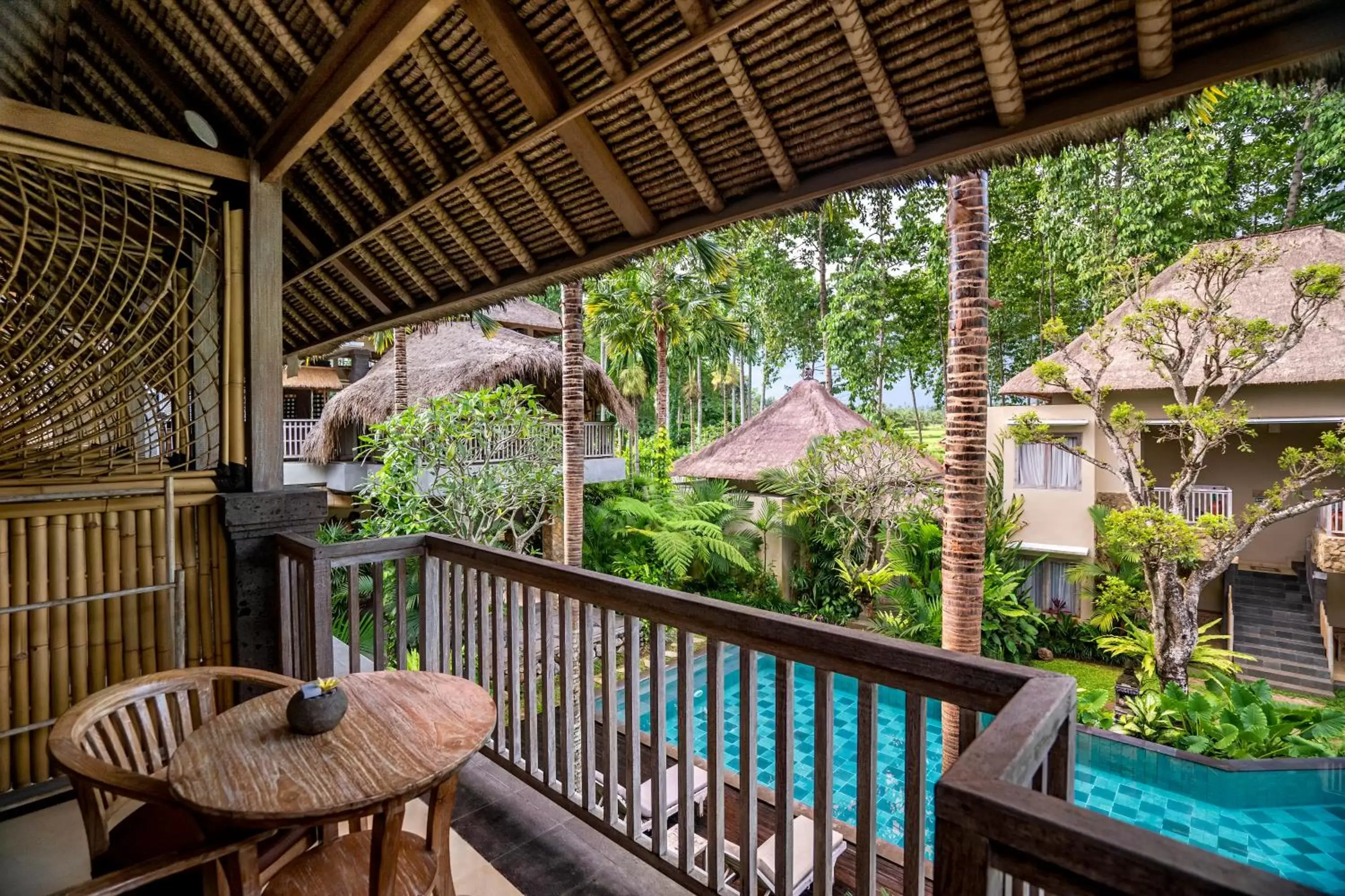 Balcony/Terrace, Pool View in The Alena a Pramana Experience