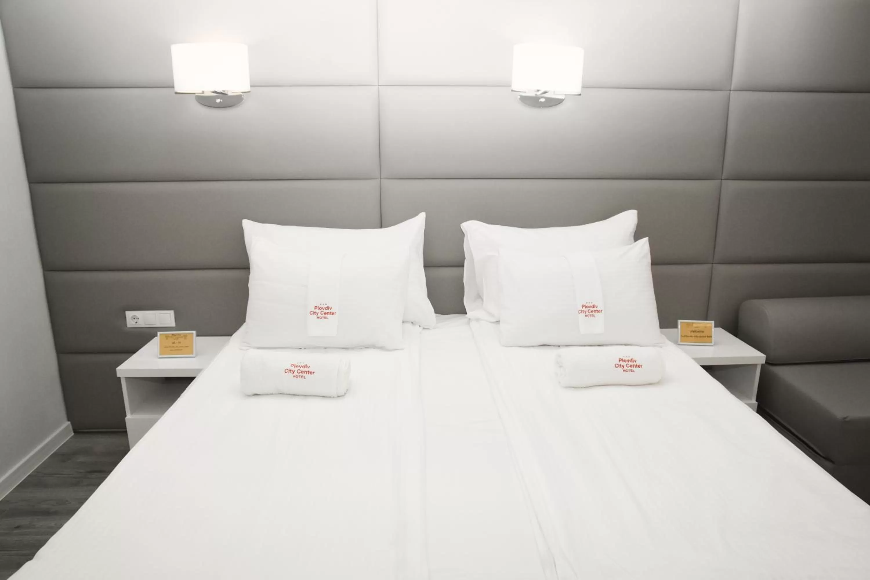 Photo of the whole room, Bed in Plovdiv City Center Hotel