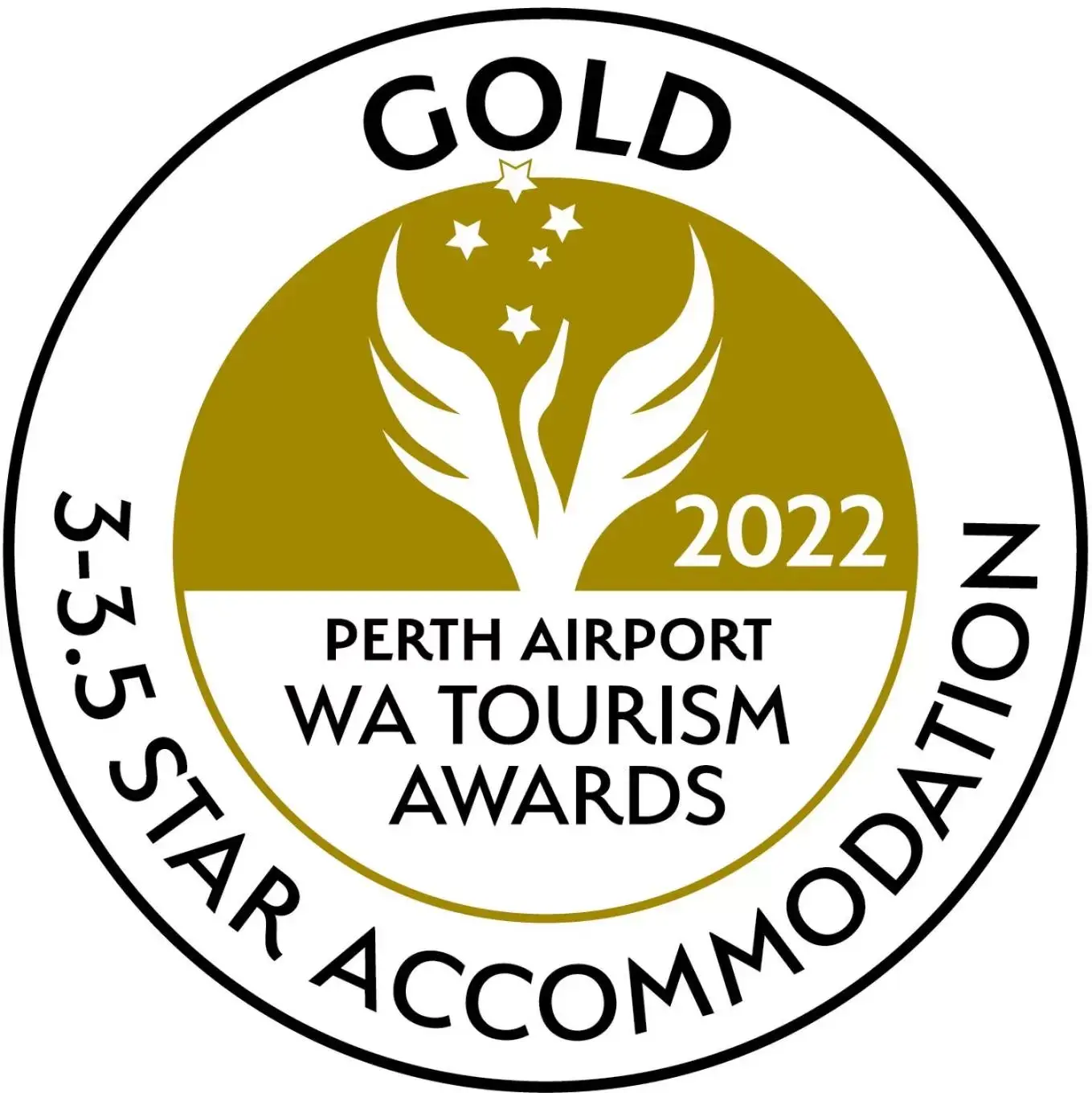 Certificate/Award in Broadwater Resort WA Tourism Awards 2022 Gold Winner