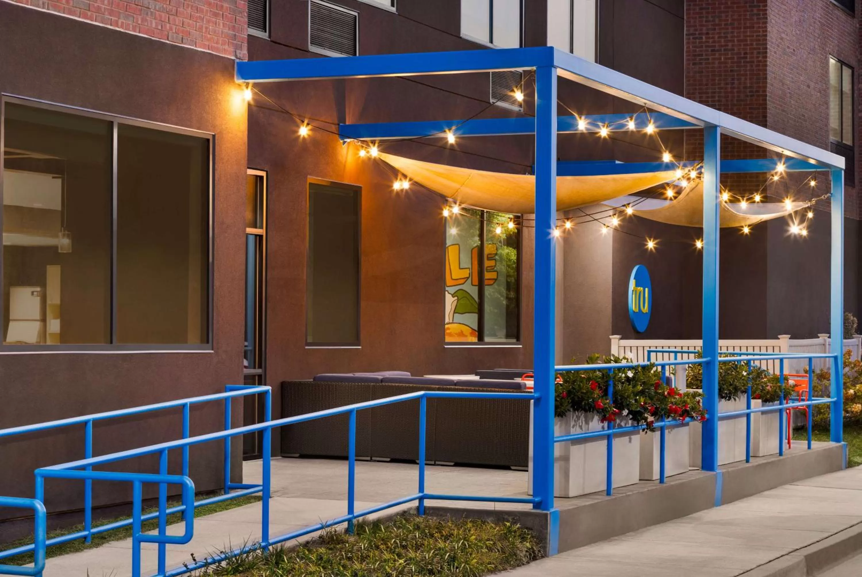 Patio in Tru Lawrenceville Atlanta I85 Sugarloaf