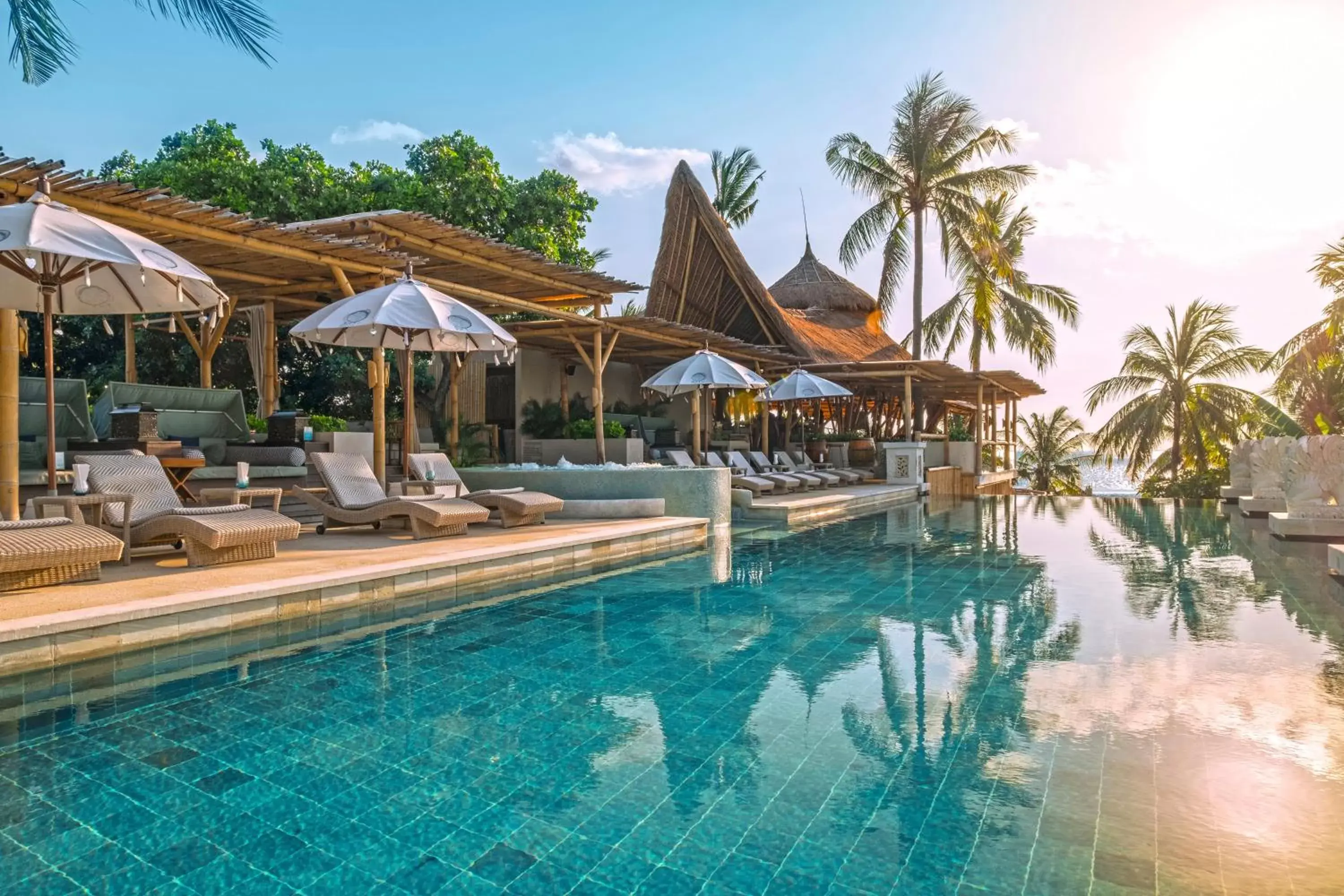 Sea view, Swimming Pool in Bali Mandira Beach Resort & Spa