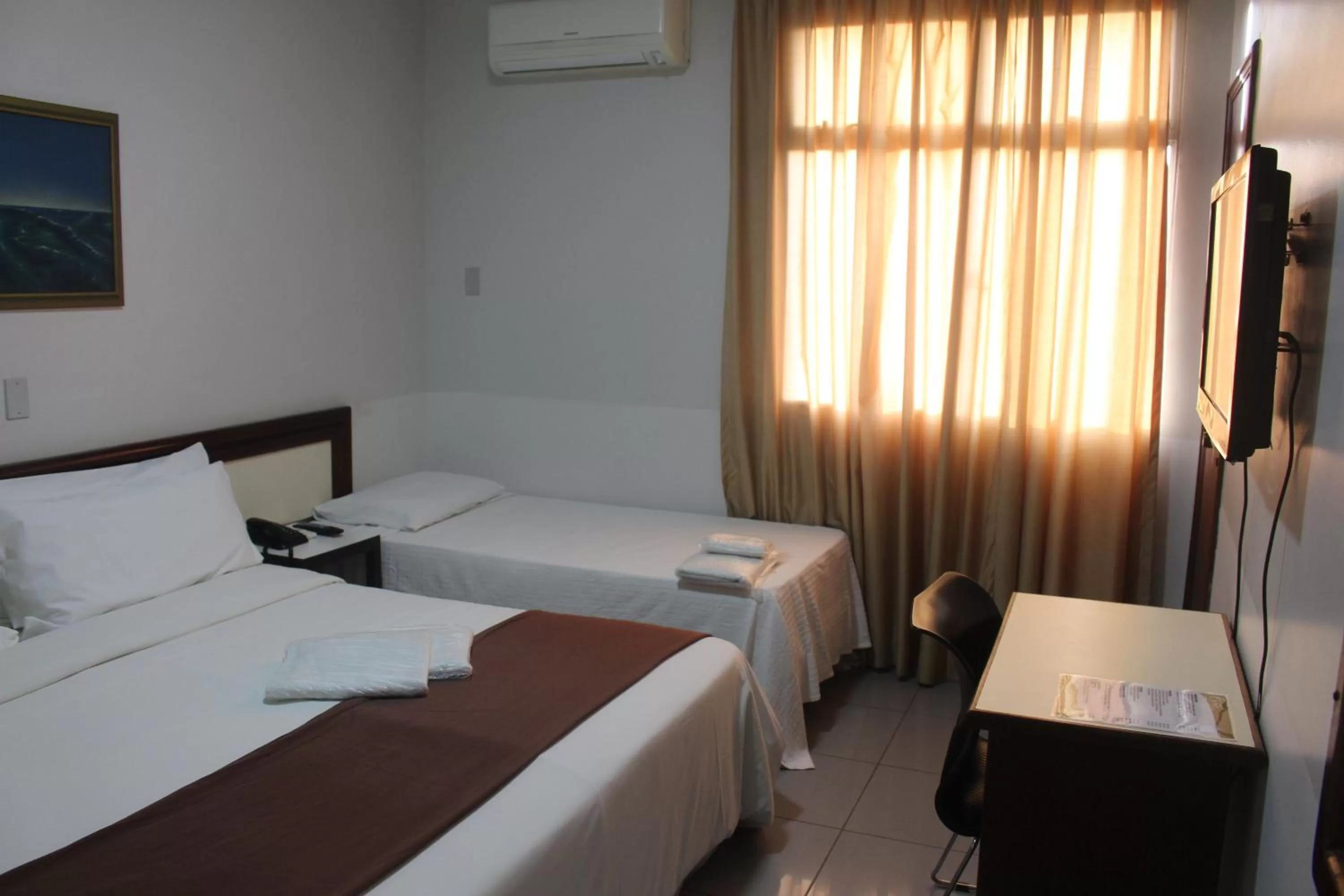 Bed in Hotel Oscar Econômico Montes Claros