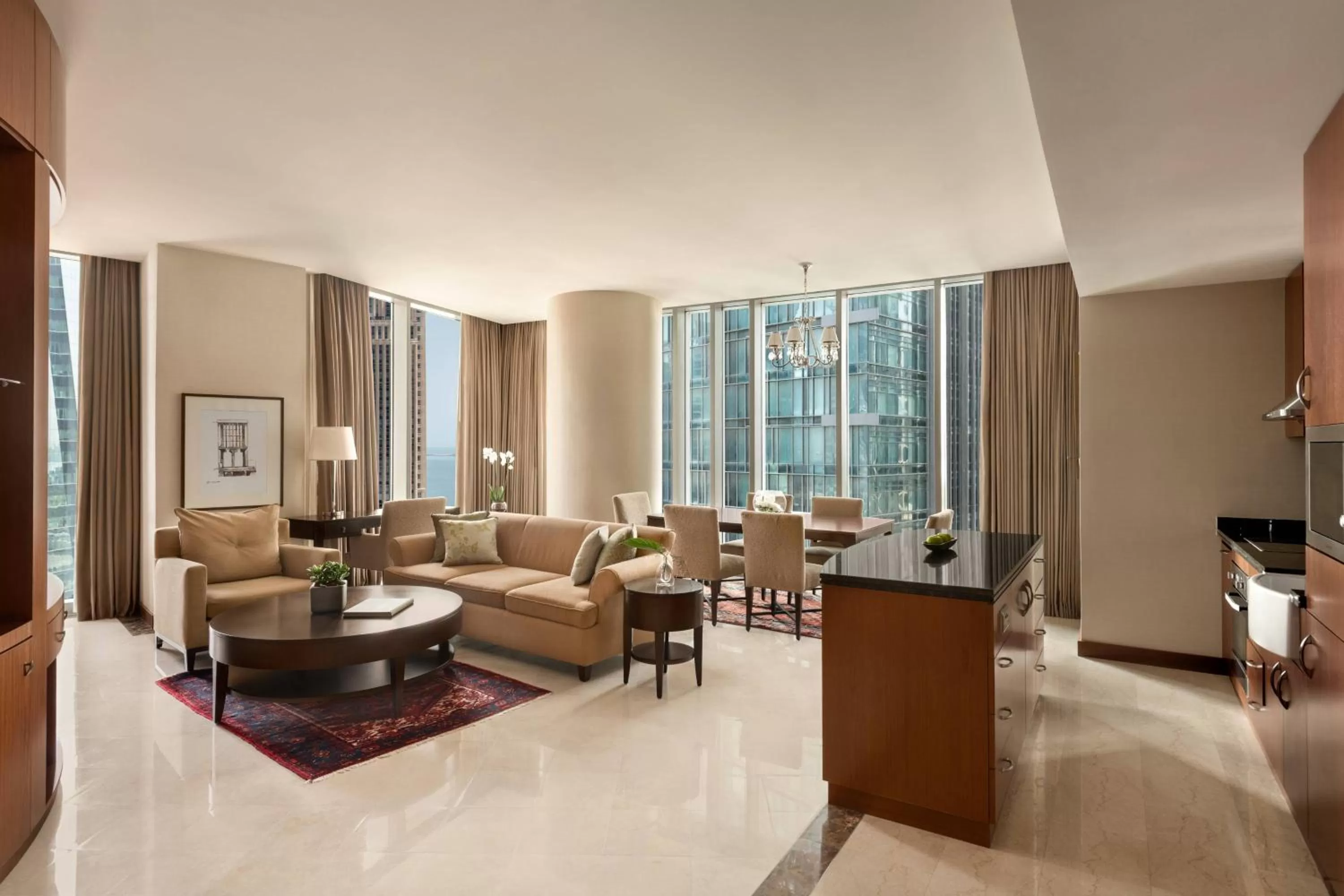 Living room in JW Marriott Marquis City Center Doha