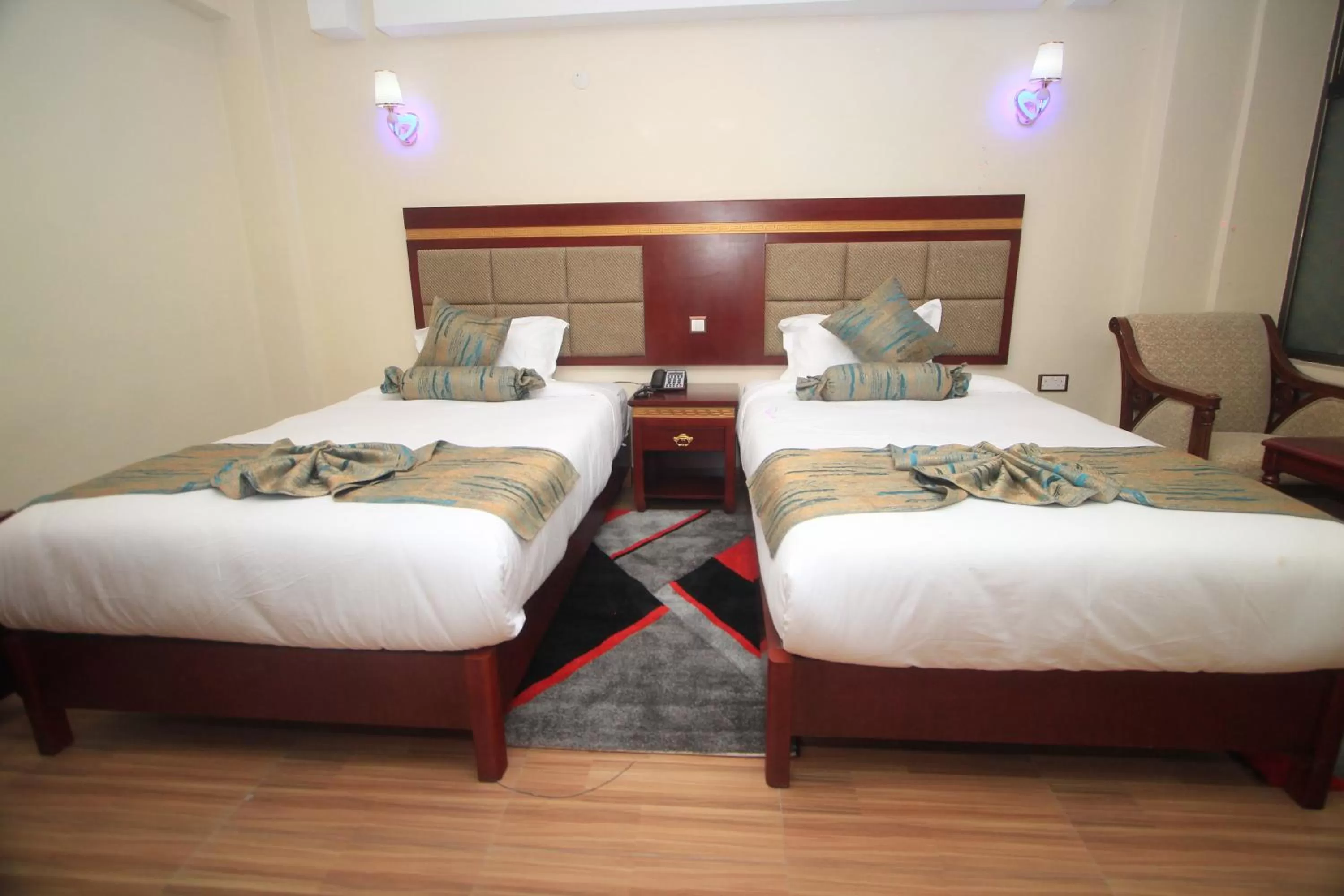 Bed in Vickmark Hotel