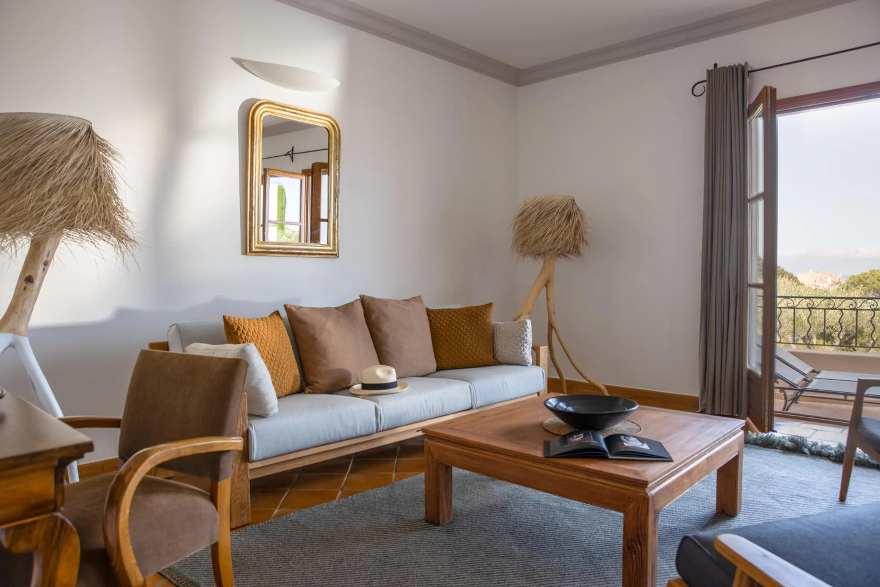 Seating area in La Villa Calvi