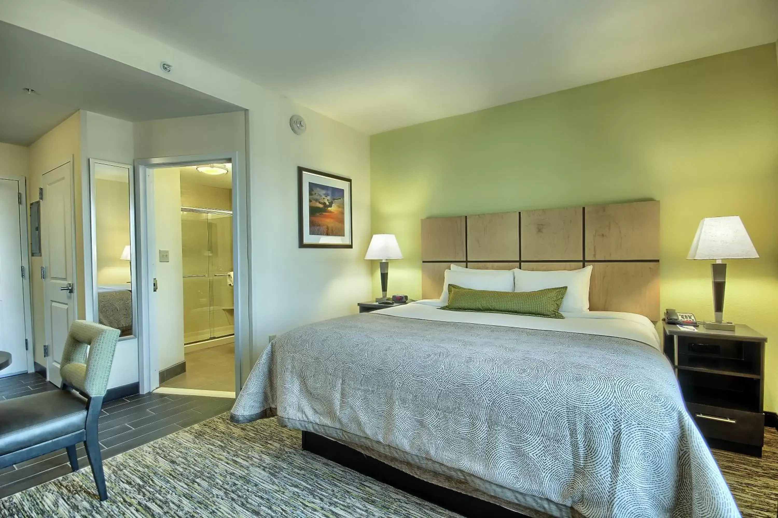 Queen Studio Suite with Roll-In Shower - Hearing Accessible/Disability Access in Candlewood Suites Columbus - Grove City, an IHG Hotel Queen Studio Suite with Roll-In Shower - Hearing Accessible/Disability Access in Candlewood Suites Columbus - Grove City, an IHG Hotel