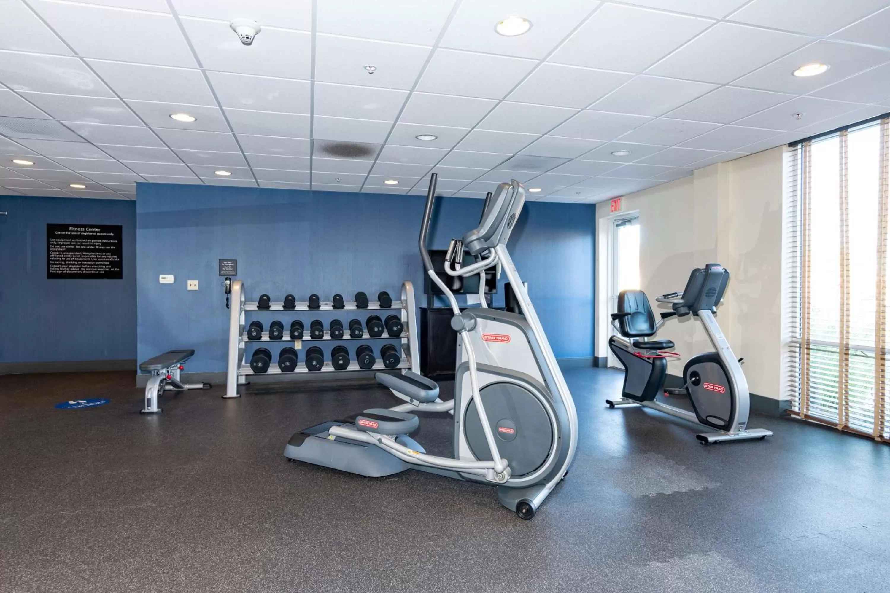 Fitness centre/facilities in Hampton Inn & Suites Pittsburg