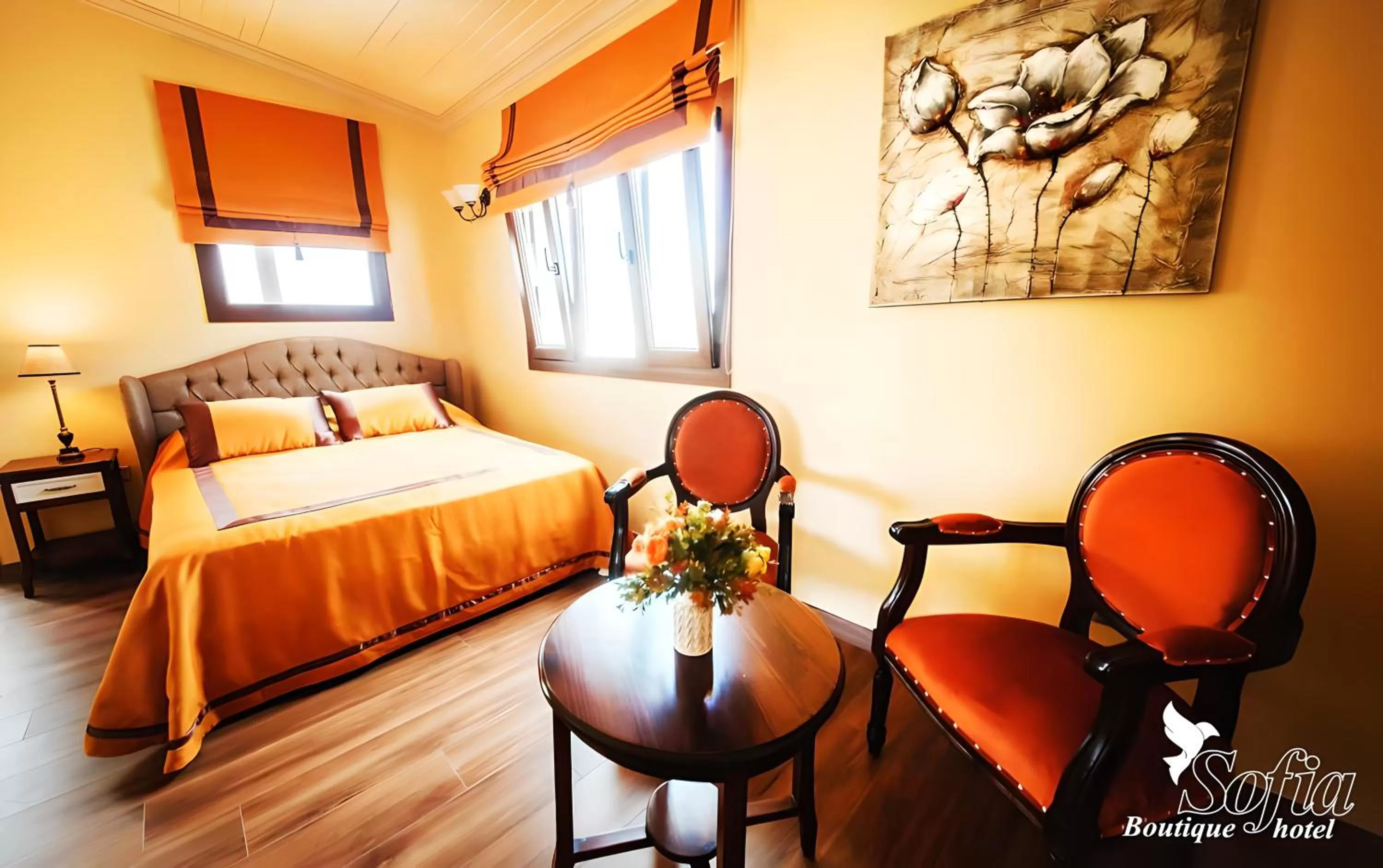 Bed in SOFIA BOUTIQUE HOTEL