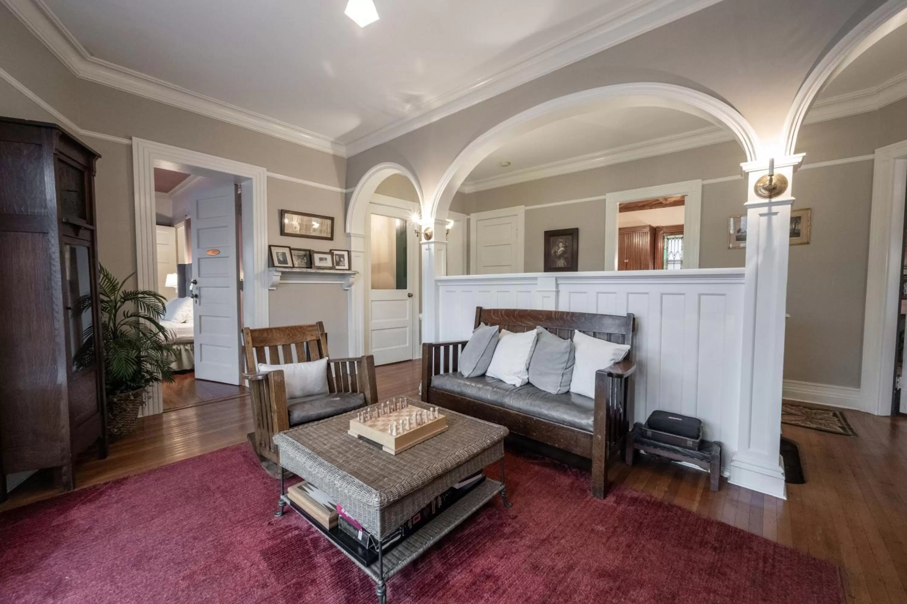 Seating area in Stone Soup Inn
