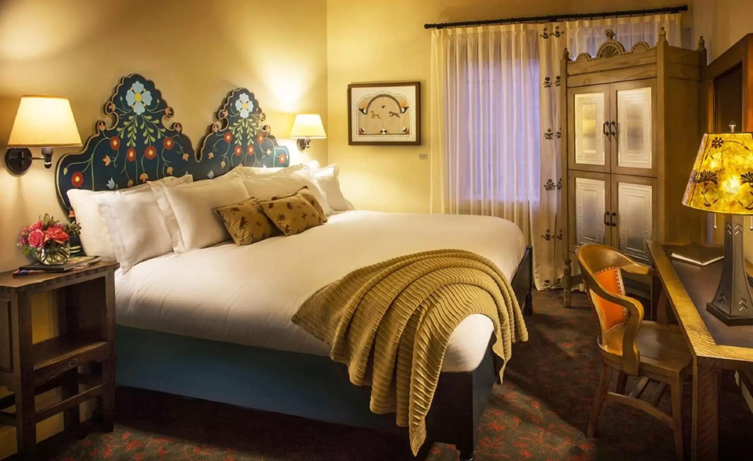 Bed in La Fonda on the Plaza Bed in La Fonda on the Plaza