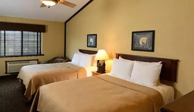 Bed, Room Photo in Boarders Inn & Suites by Cobblestone Hotels in Waukon