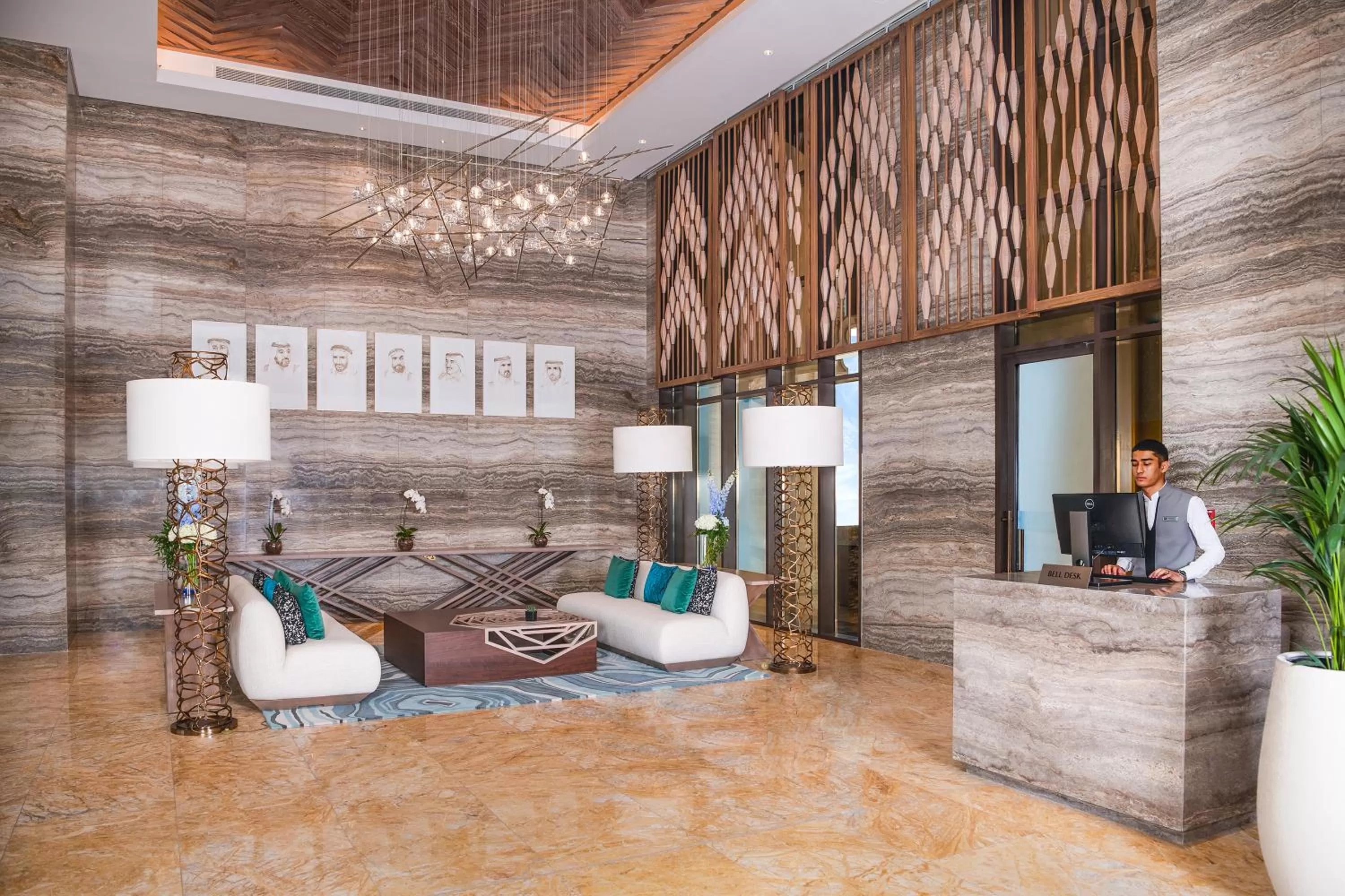 Lobby or reception in Al Jaddaf Rotana Suite Hotel