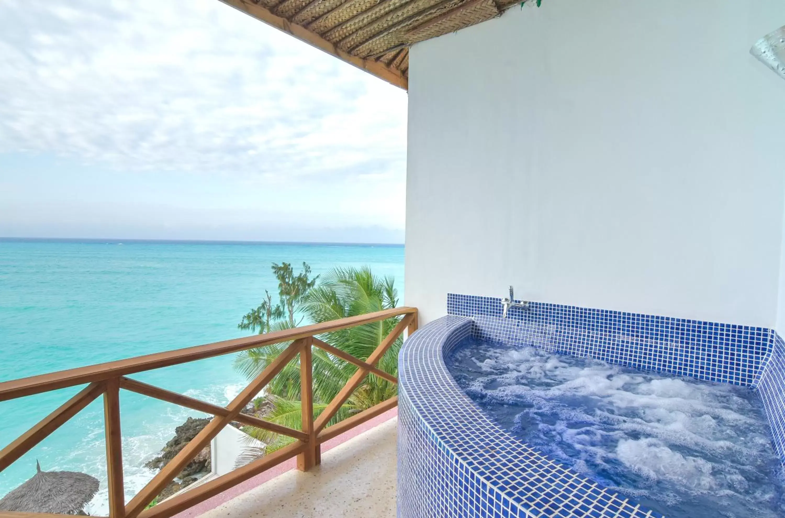 Balcony/Terrace in Mnarani Beach Cottages