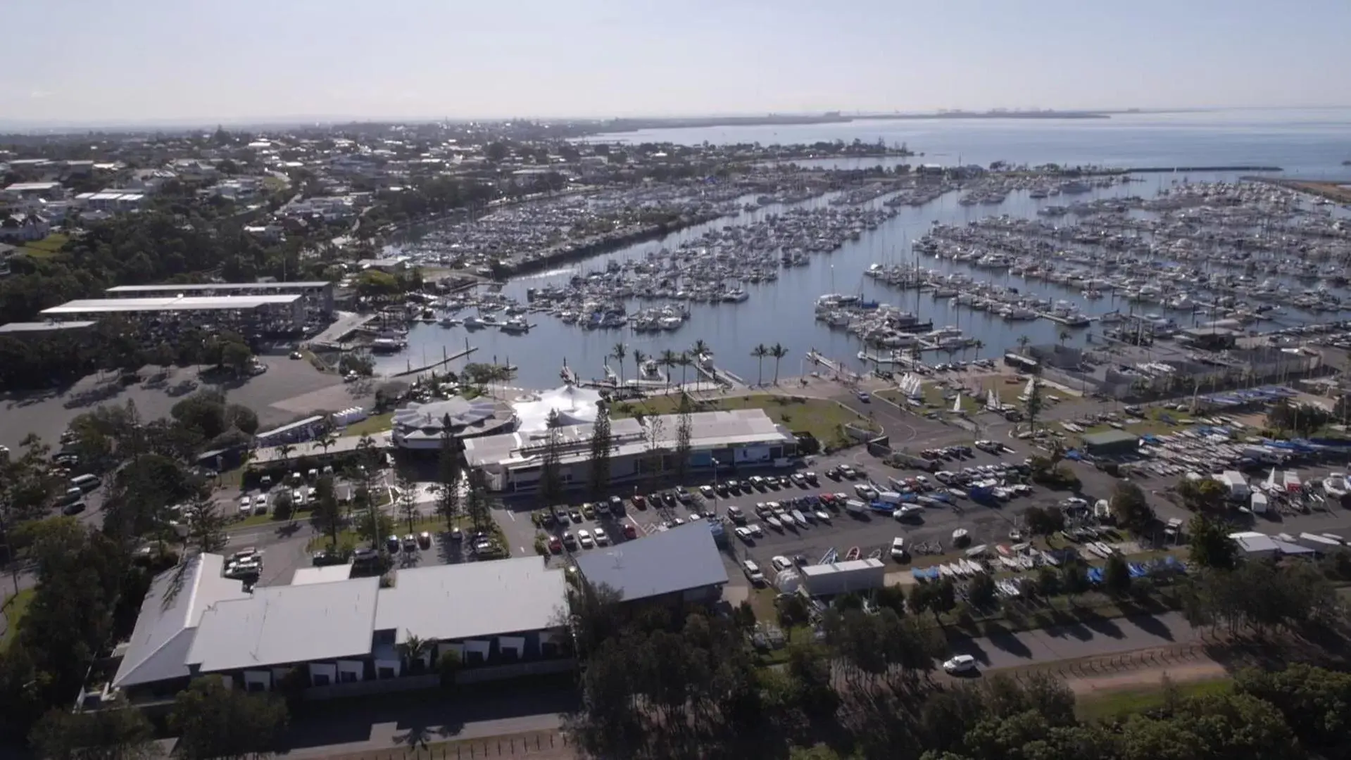 Bird's eye view, Bird's-eye View in Manly Marina Cove Motel