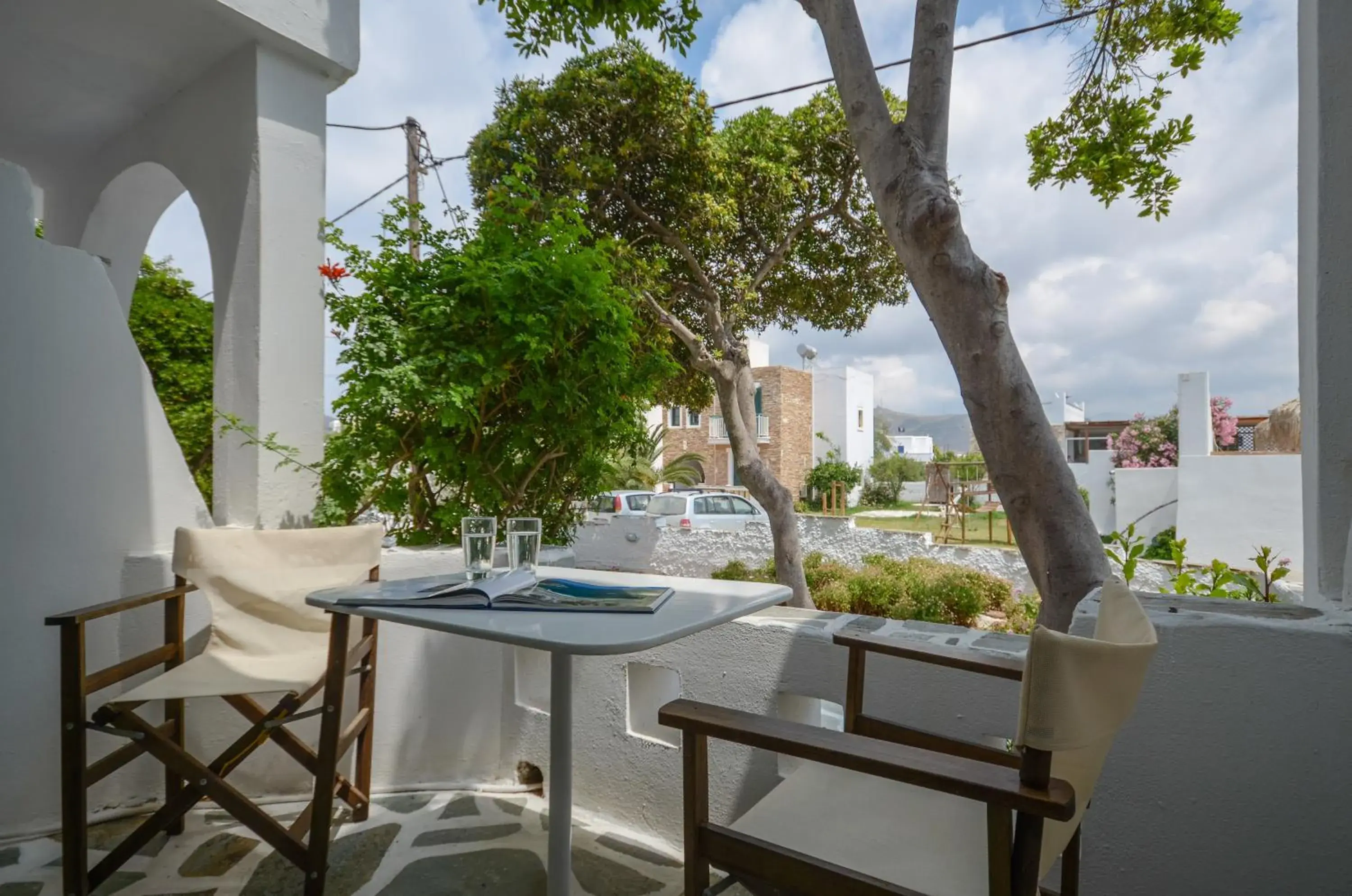 Balcony/Terrace, Restaurant/Places to Eat in Naxos Beach Hotel