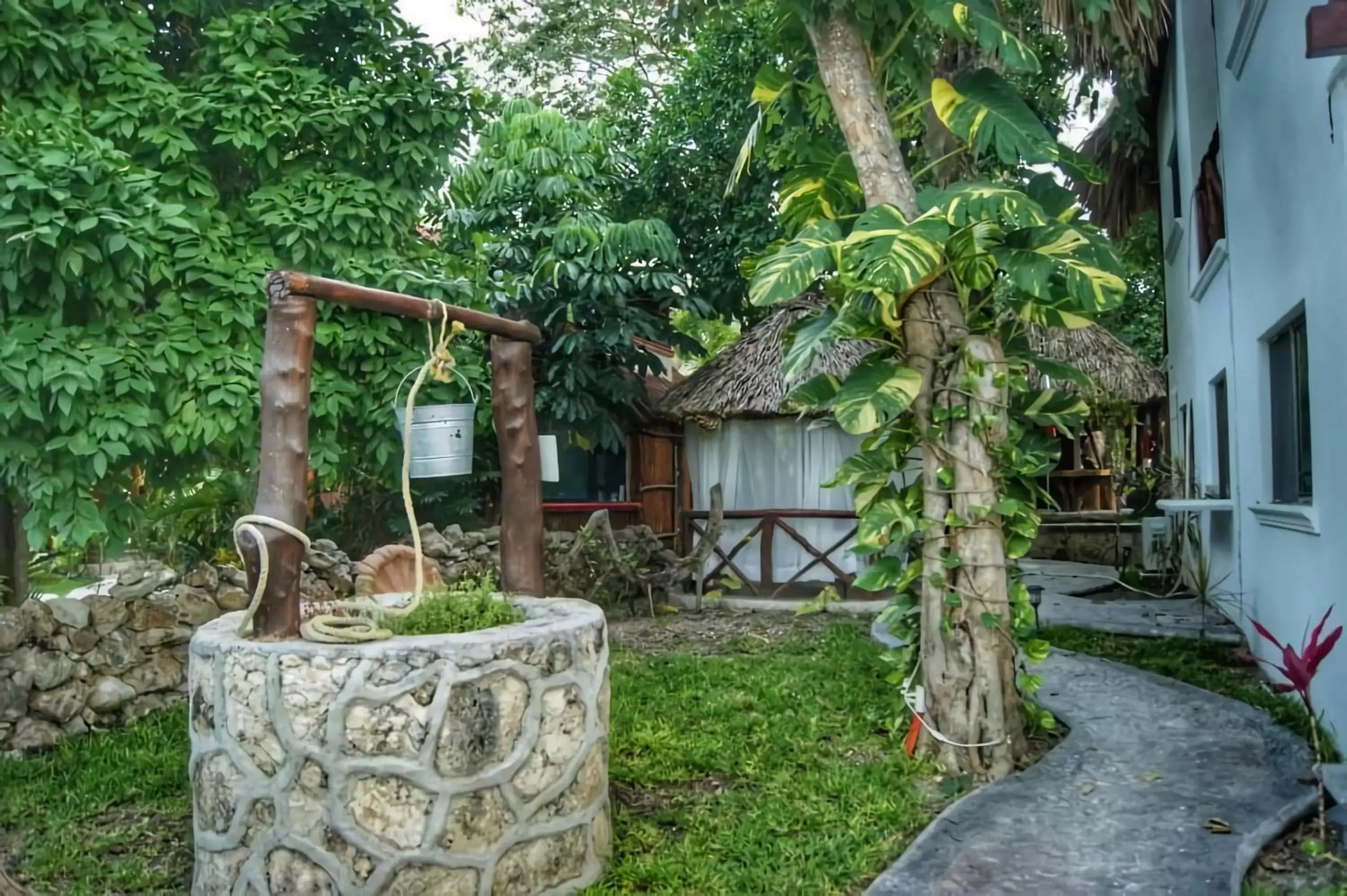 Garden in Hotel Pancho Villas Bacalar Vista a Laguna