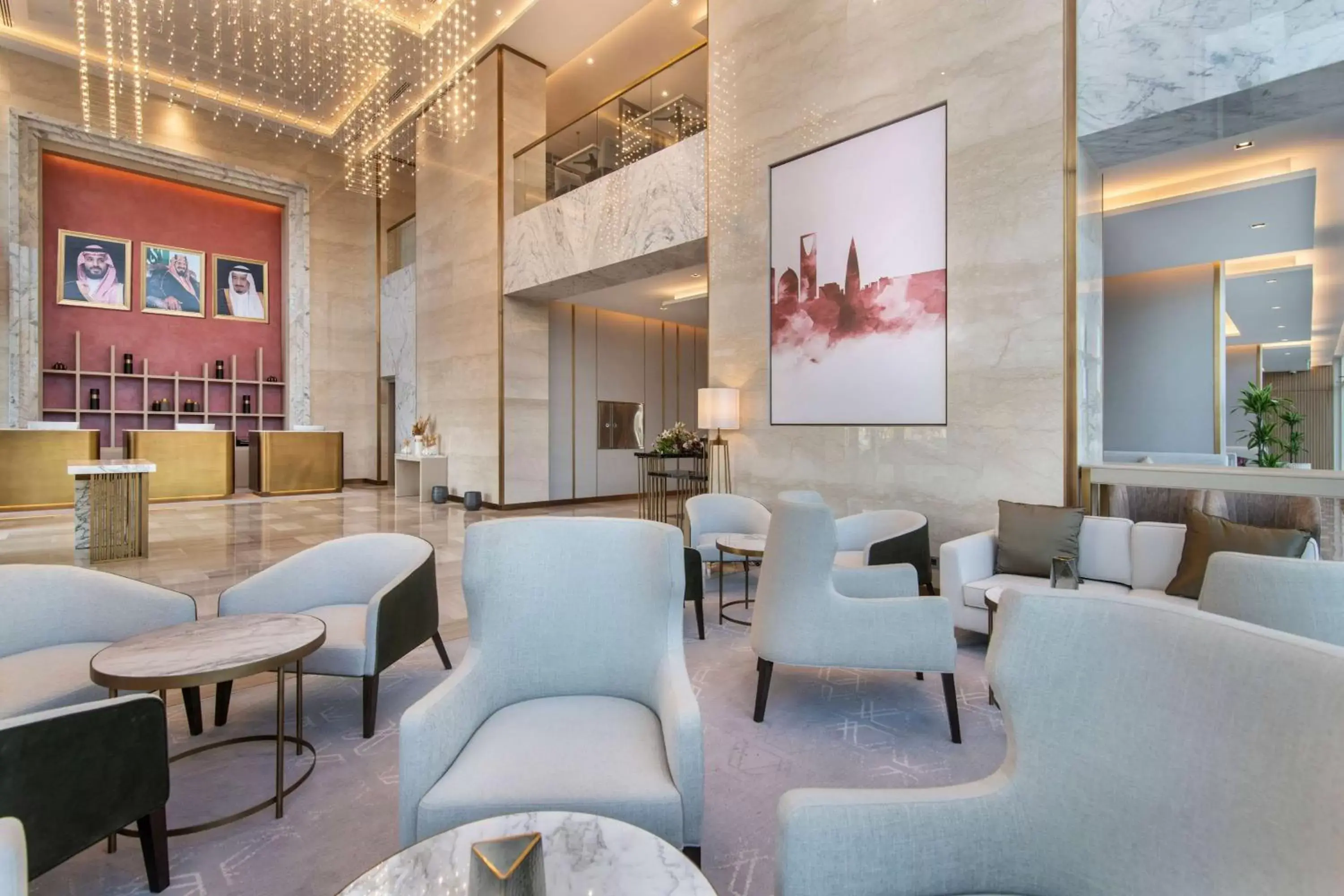 Lobby or reception, Lounge/Bar in Ramada by Wyndham Riyadh King Fahd Road