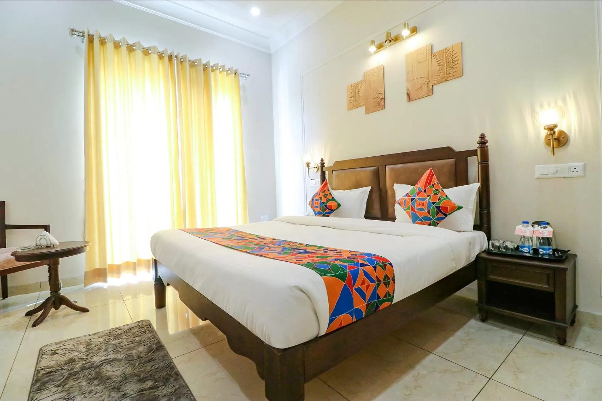 Bed in FabHotel K9 Villa