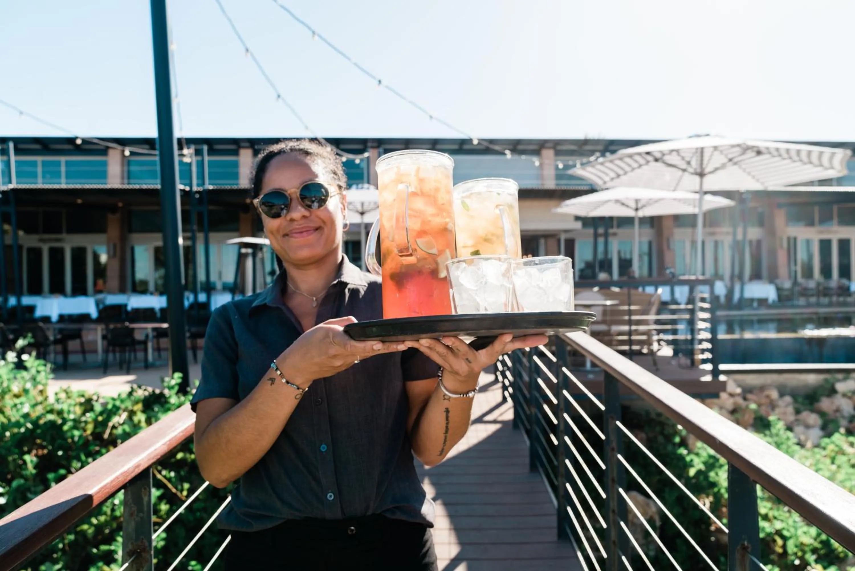 Food and drinks in Mantarays Ningaloo Beach Resort