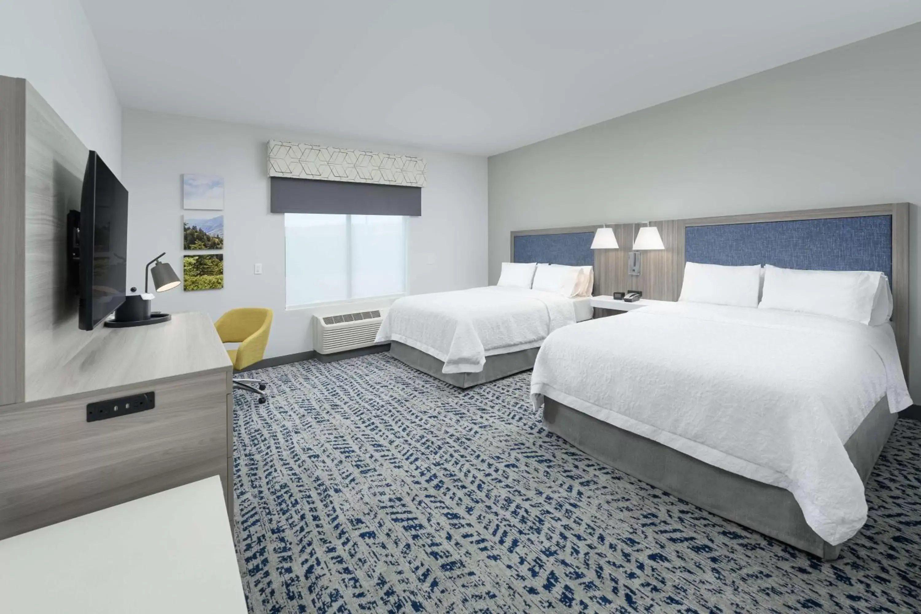 Queen Room with Two Queen Beds and Tub - Mobility Accessible in Hampton Inn by Hilton Ashland City, Tn Queen Room with Two Queen Beds and Tub - Mobility Accessible in Hampton Inn by Hilton Ashland City, Tn