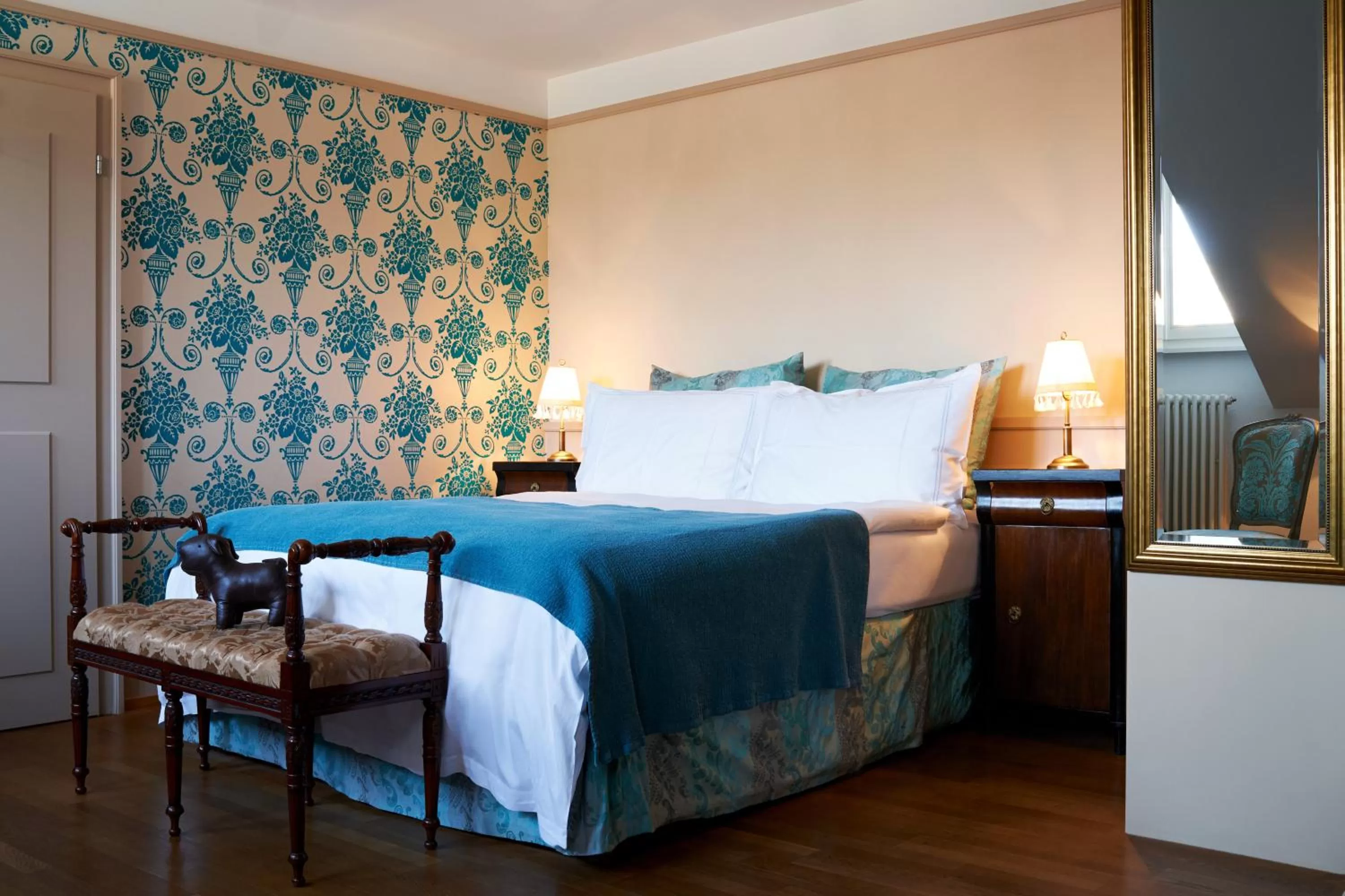 Decorative detail, Bed in Townhouse Boutique Hotel