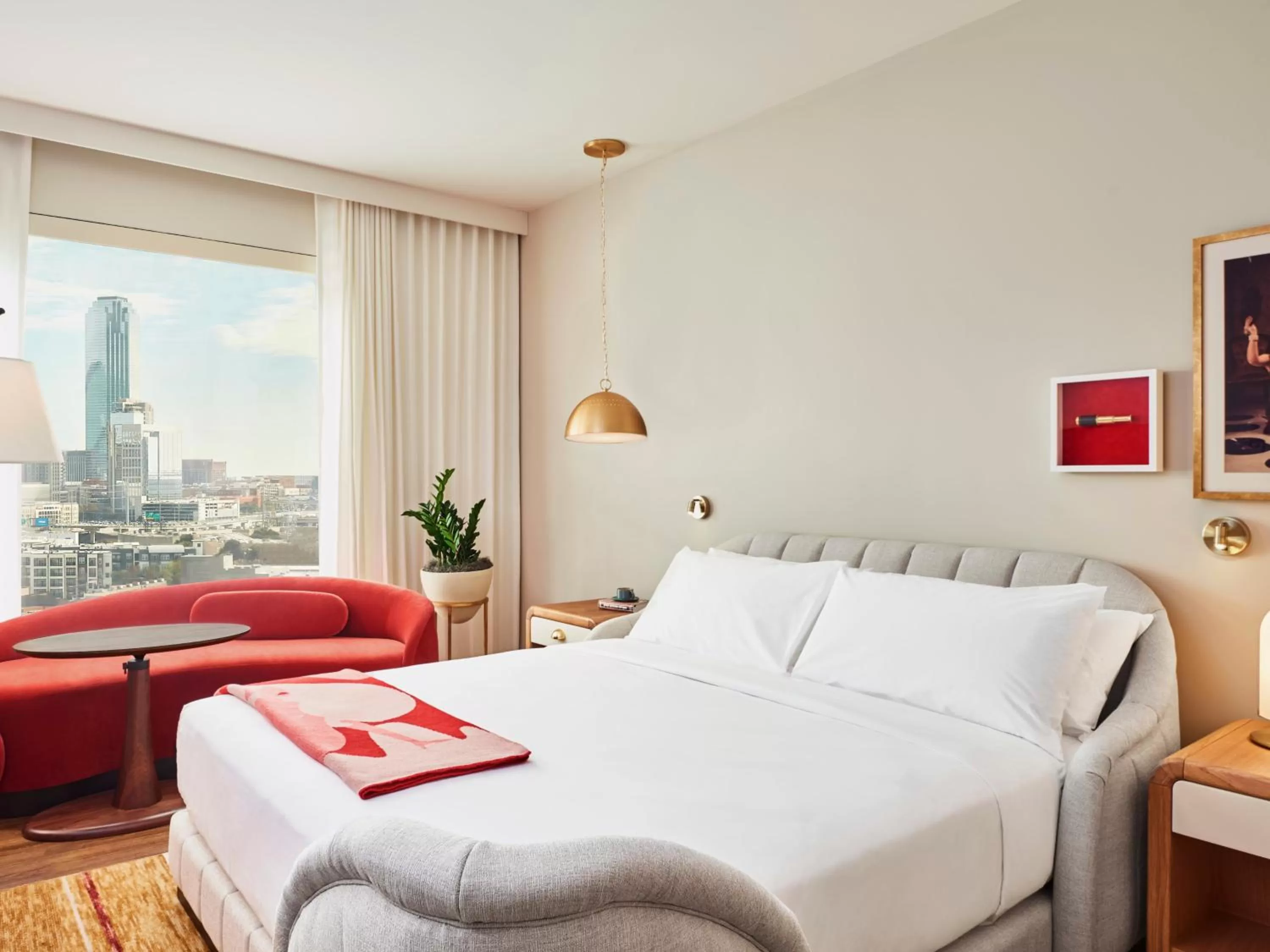 Bed in Virgin Hotels Dallas