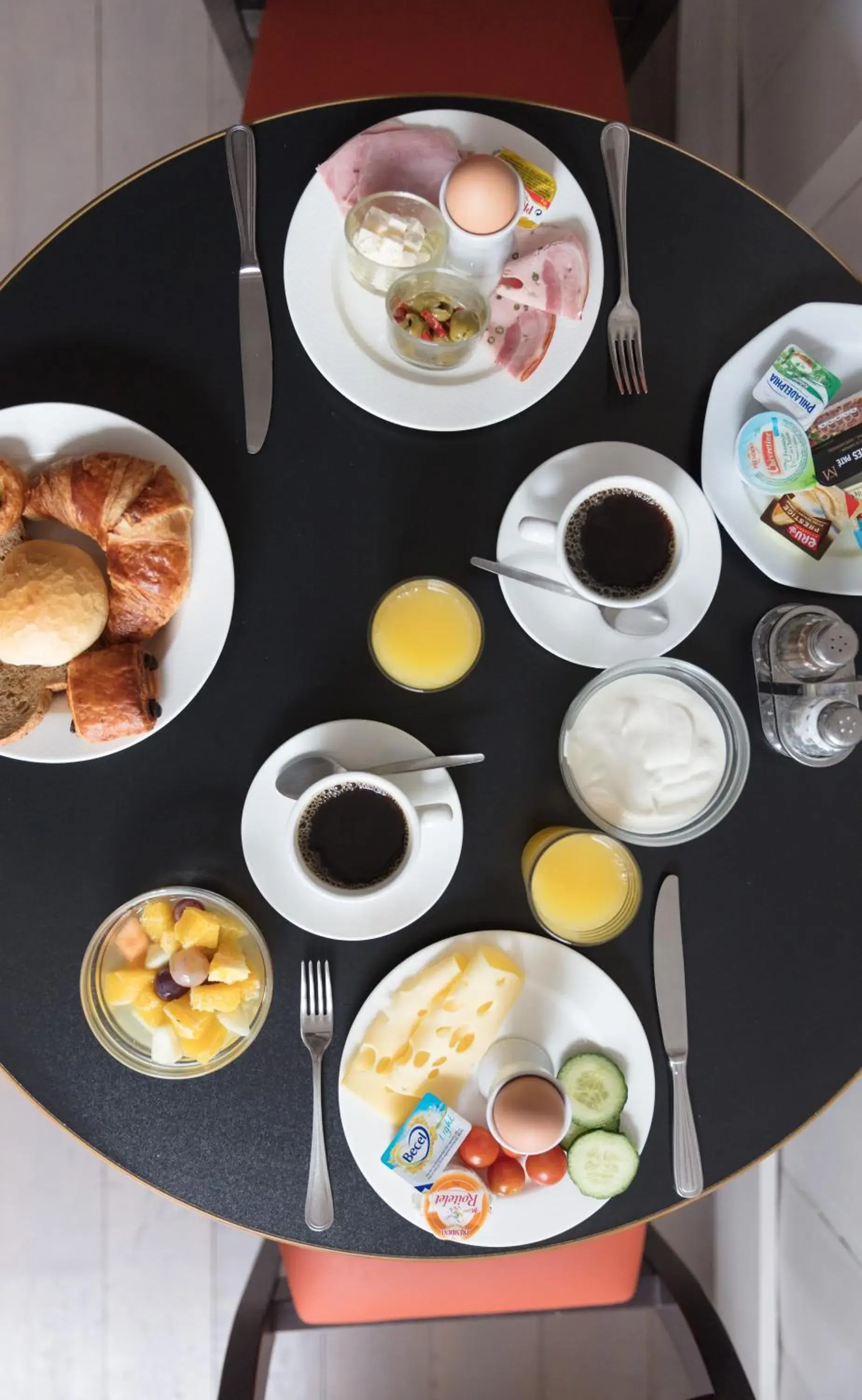 Food close-up, Breakfast in Hotel Gravensteen