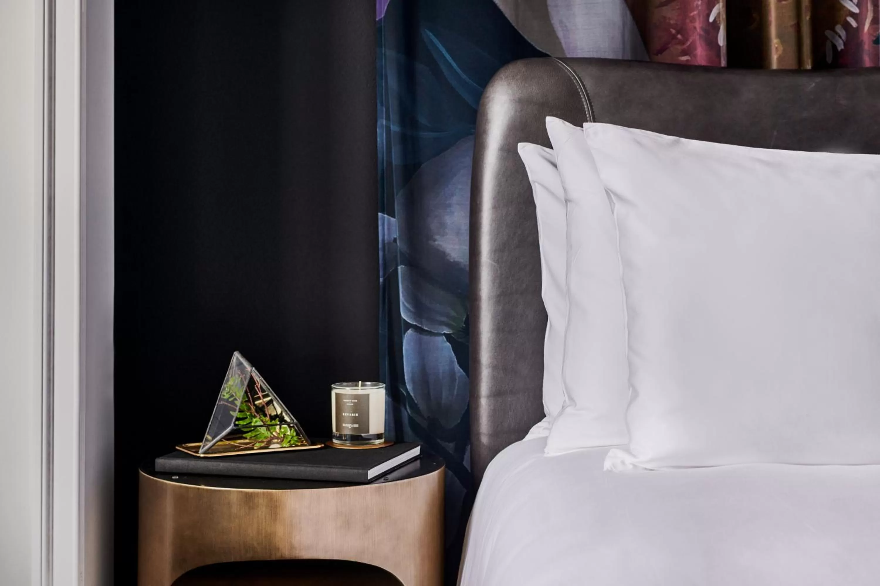 Decorative detail, Bed in Daxton Hotel Birmingham, Curio Collection by Hilton