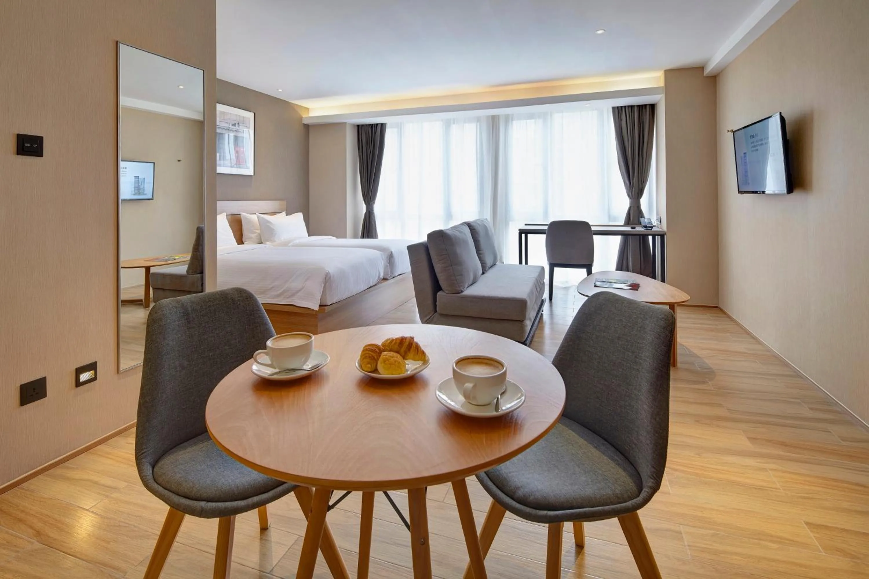 Living room, Bed in Bridal Tea House Hotel