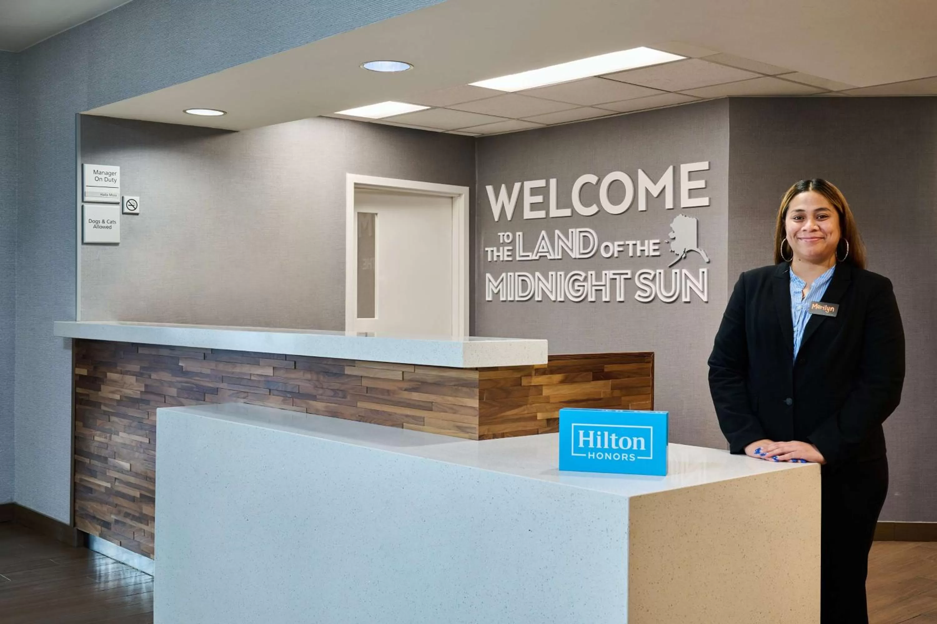 Lobby or reception in Hampton Inn Anchorage