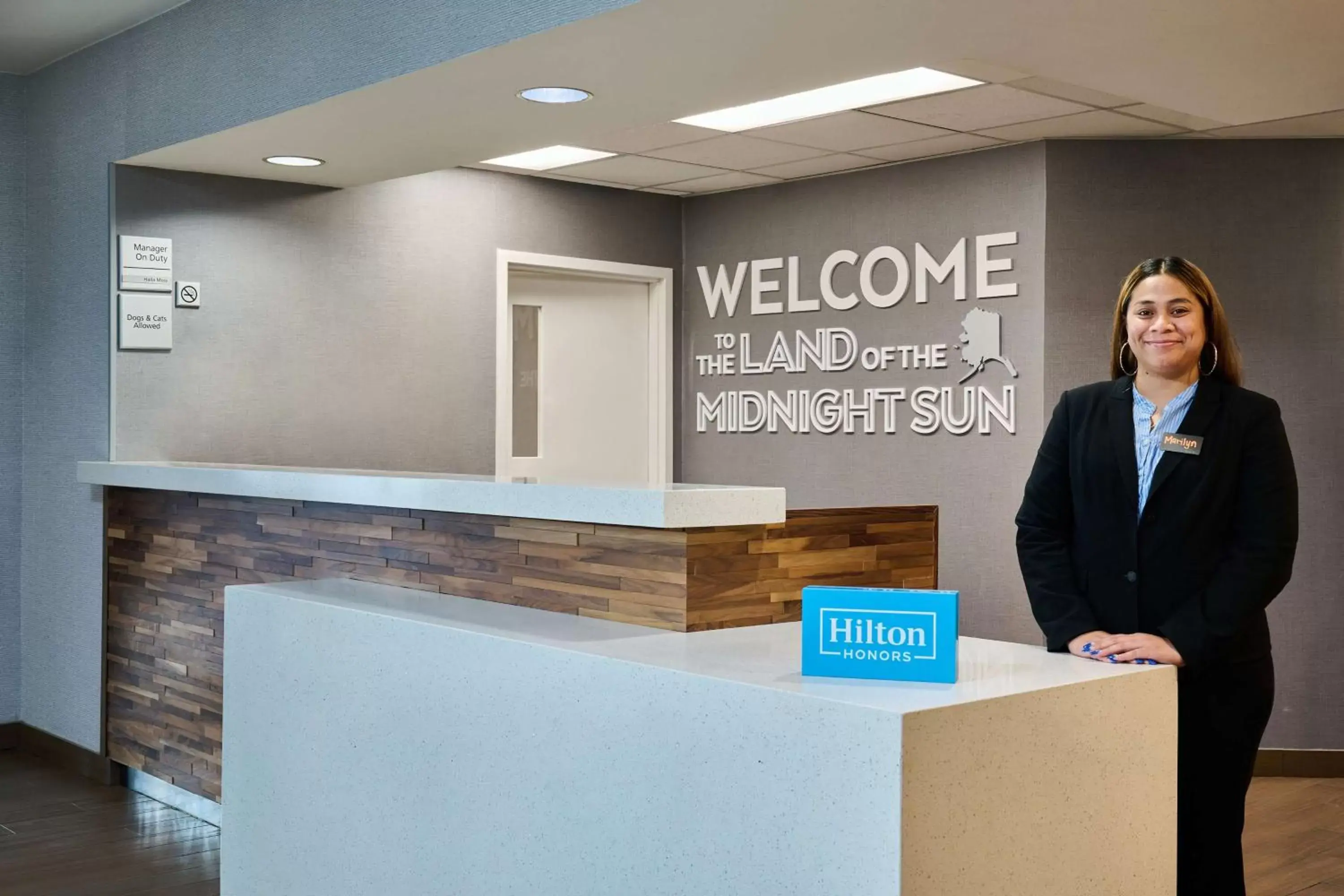 Lobby or reception in Hampton Inn Anchorage Lobby or reception in Hampton Inn Anchorage