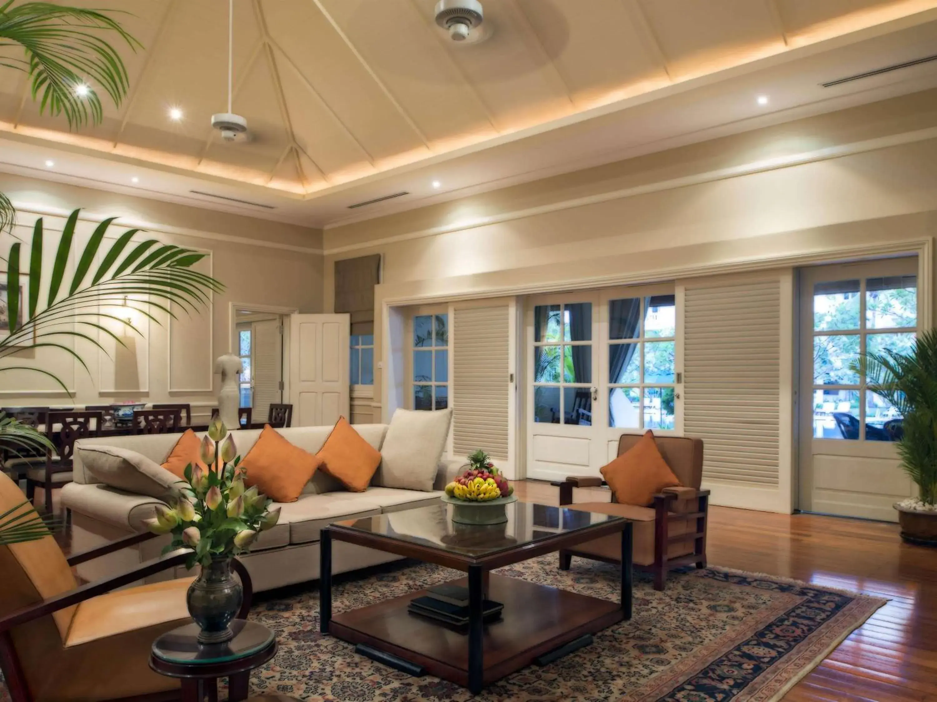 Photo of the whole room, Seating Area in Raffles Grand Hotel d'Angkor