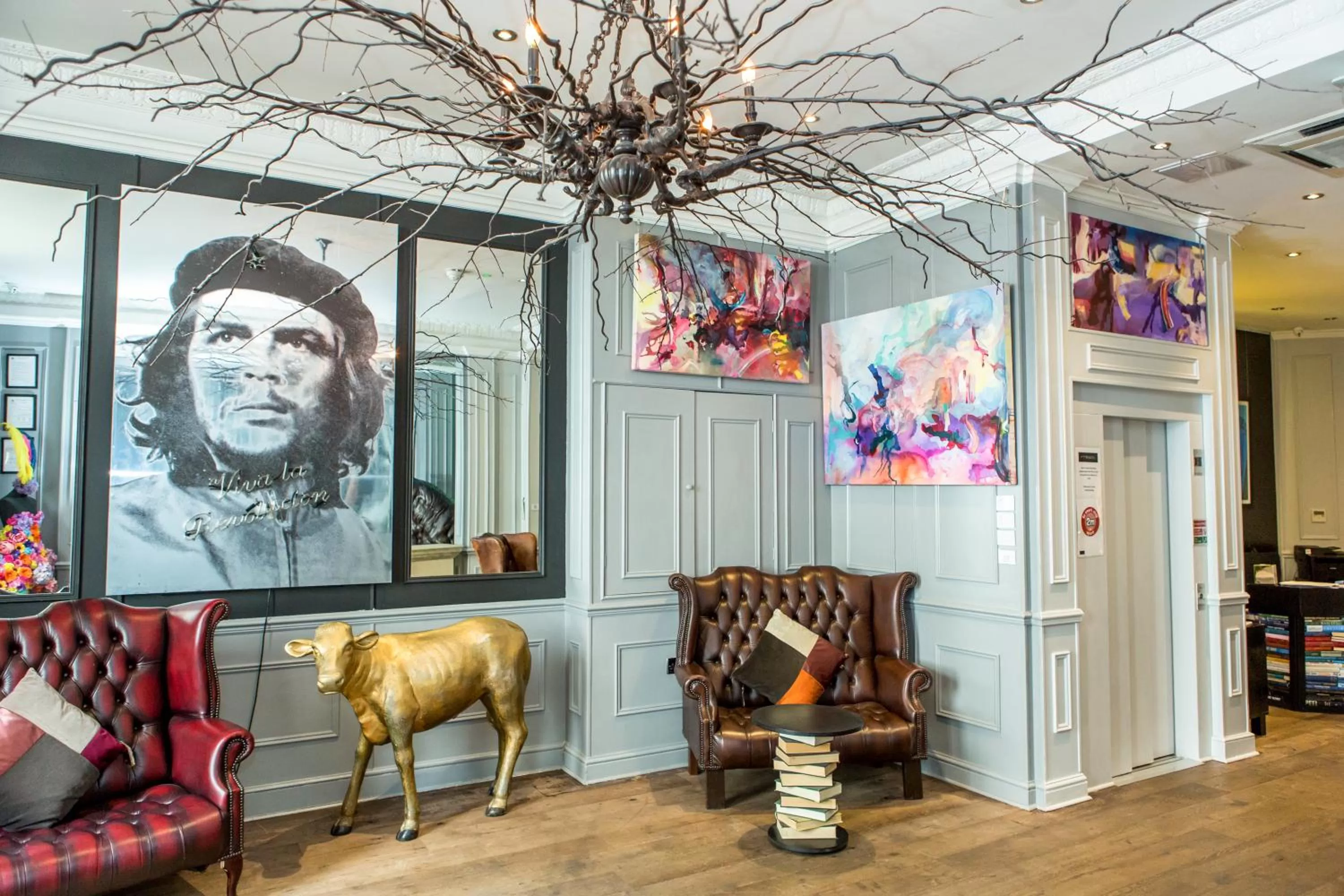 Lobby or reception in The Exhibitionist Hotel